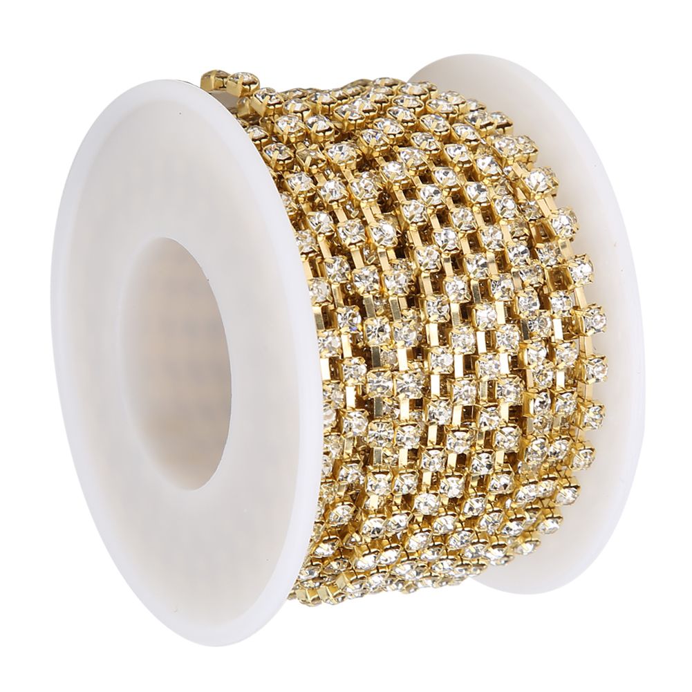 10 Yards/Roll Rhinestones Chain DIY Crafts Clothes Sewing Decoration Accessory view 6
