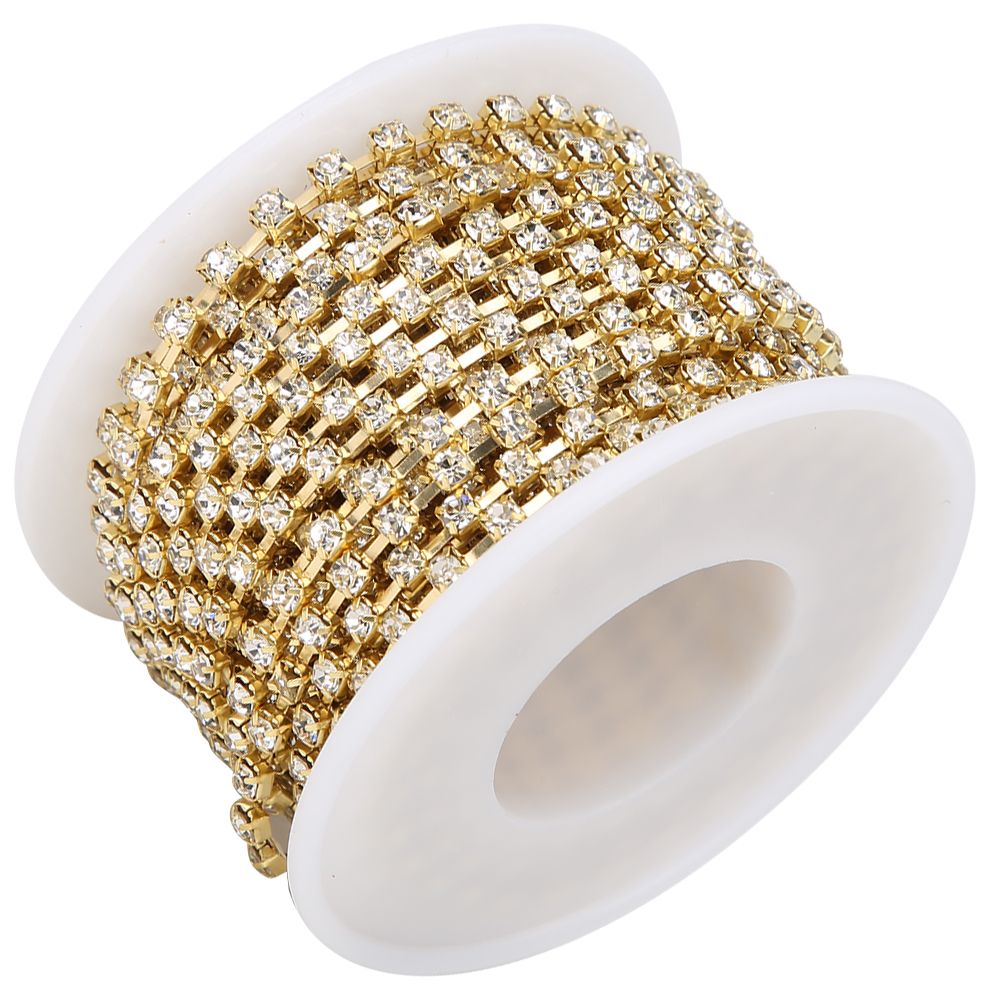 10 Yards/Roll Rhinestones Chain DIY Crafts Clothes Sewing Decoration Accessory view 7