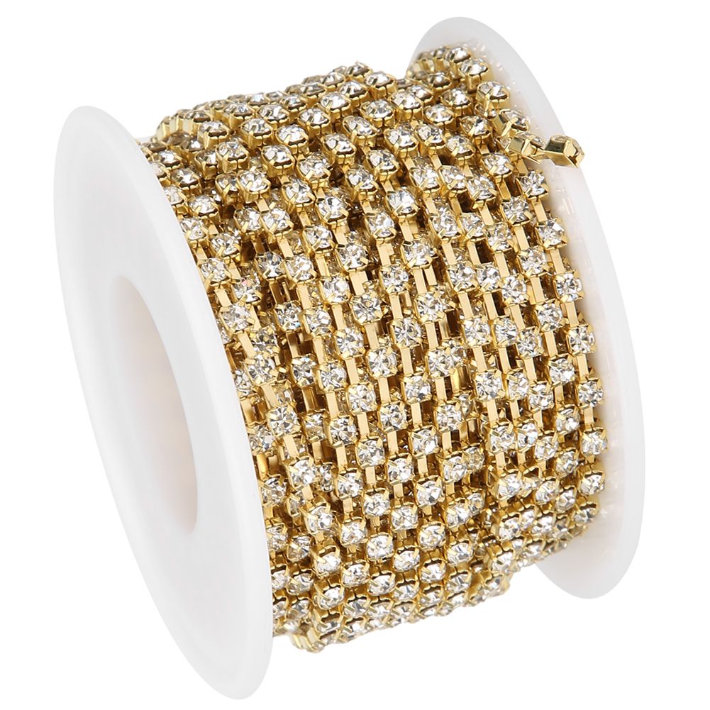 10 Yards/Roll Rhinestones Chain DIY Crafts Clothes Sewing Decoration Accessory view 8