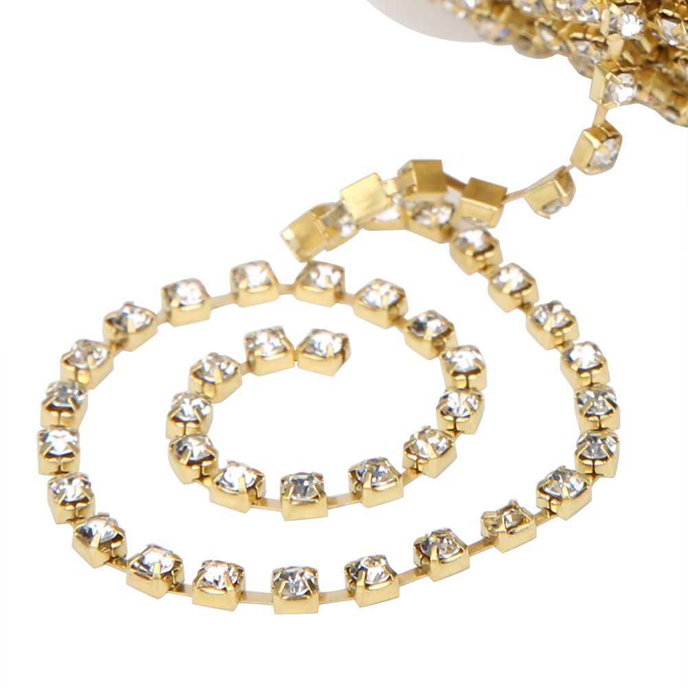 10 Yards/Roll Rhinestones Chain DIY Crafts Clothes Sewing Decoration Accessory view 11