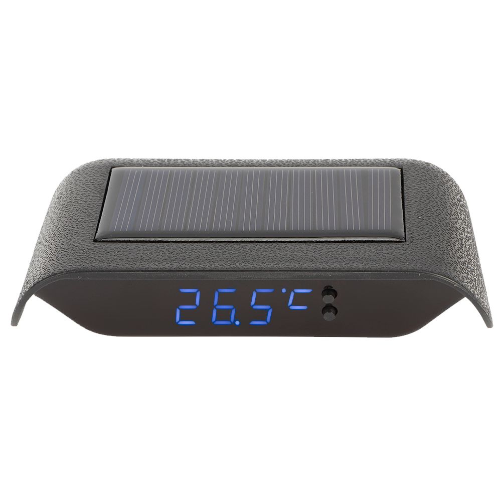 Solar Power Clock Portable LED Luminous Digital Clock for Vehicle Auto Car view 3