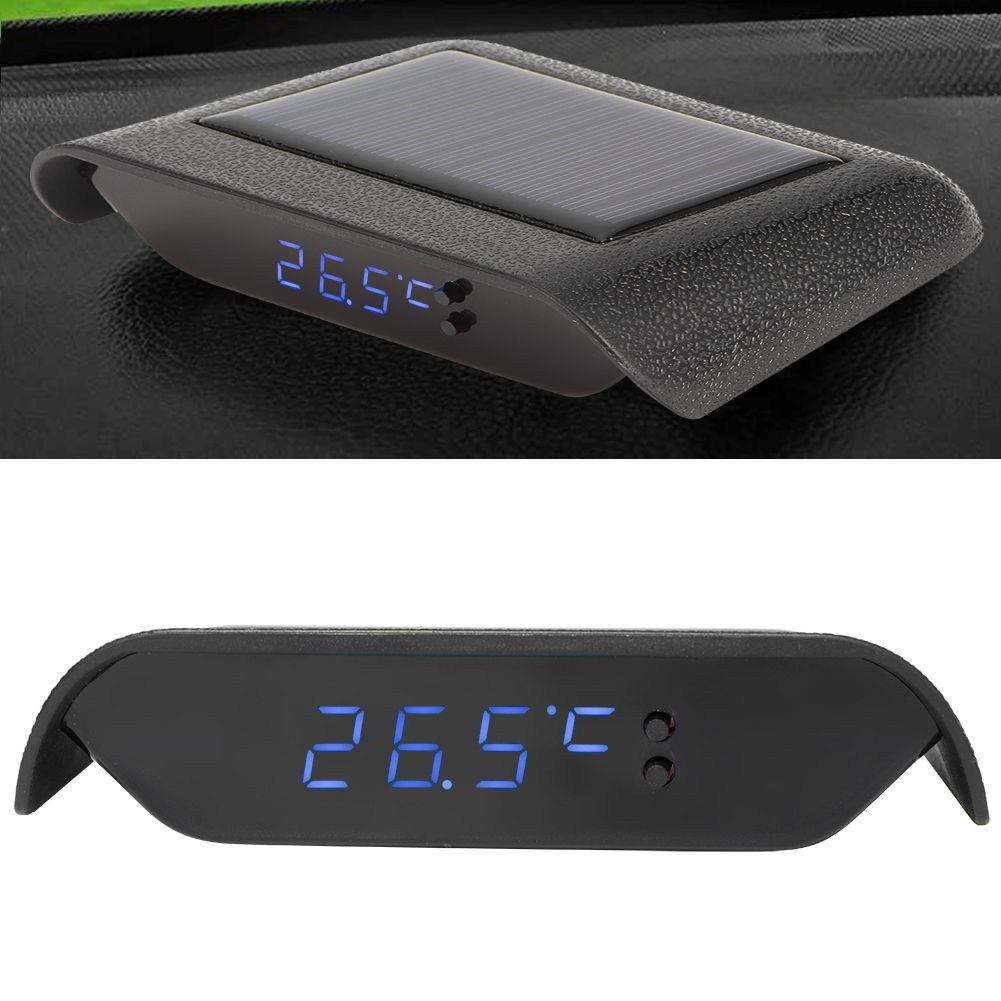 Solar Power Clock Portable LED Luminous Digital Clock for Vehicle Auto Car view 10
