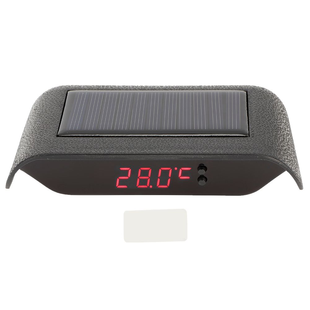 Solar Power Clock Portable LED Luminous Digital Clock for Vehicle Auto Car view 2
