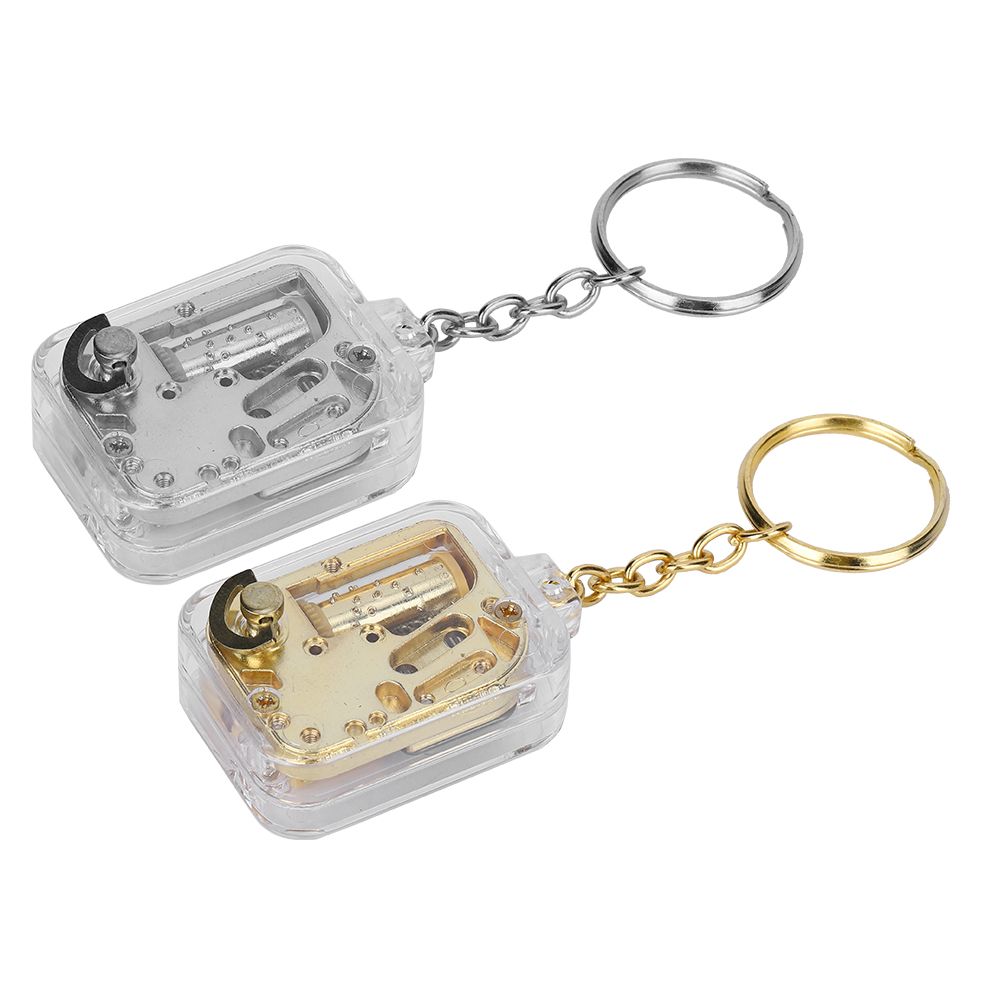2pcs Mini Music Box Key Chain Exquisite Pendant Key Chain Home Decoration Gift view 5