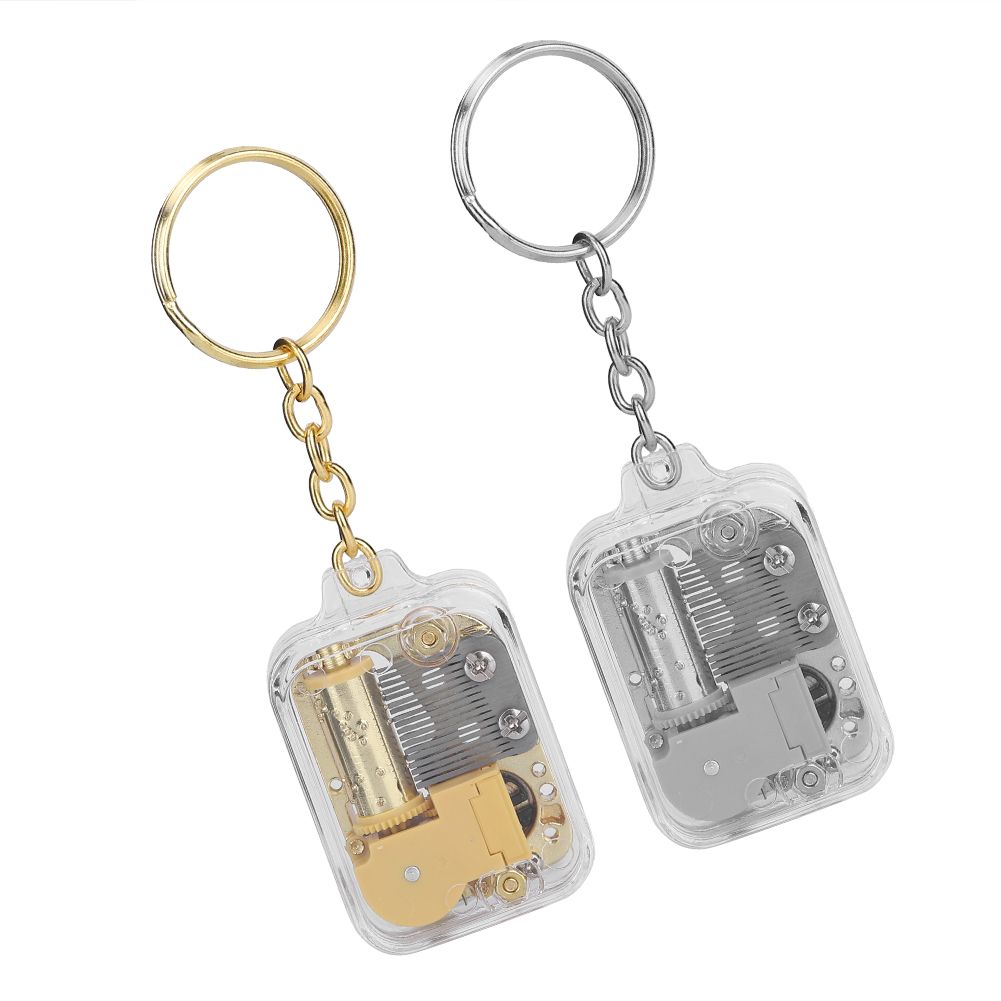 2pcs Mini Music Box Key Chain Exquisite Pendant Key Chain Home Decoration Gift view 7