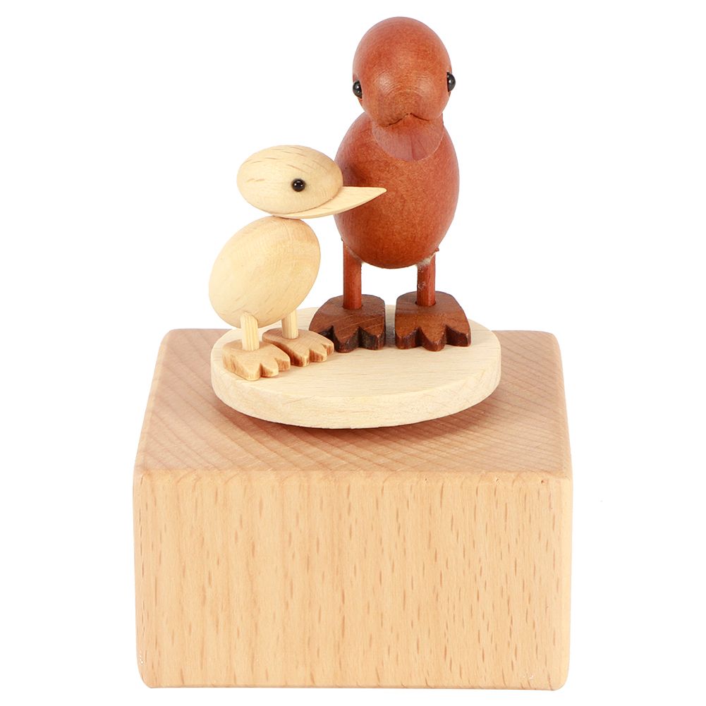Rotating Animal Musical Box Wooden Music Box Valentine's Day Wedding Gift view 2