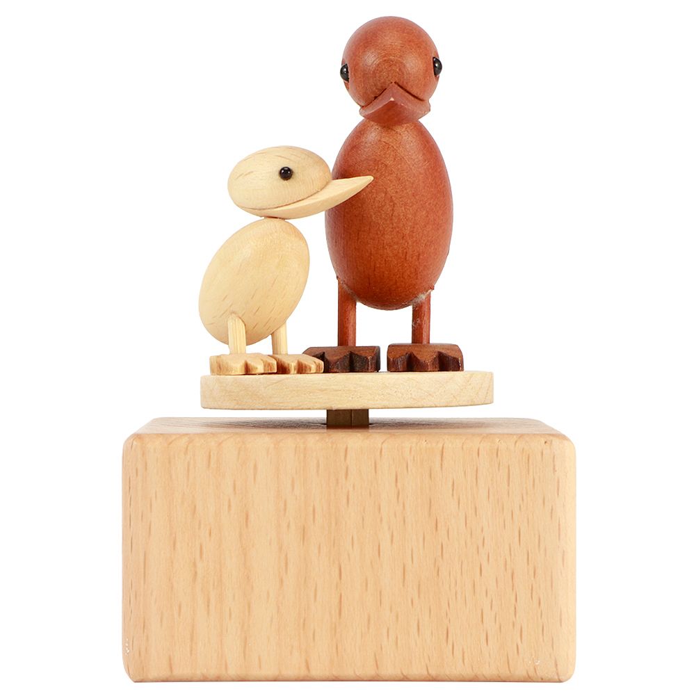 Rotating Animal Musical Box Wooden Music Box Valentine's Day Wedding Gift view 4