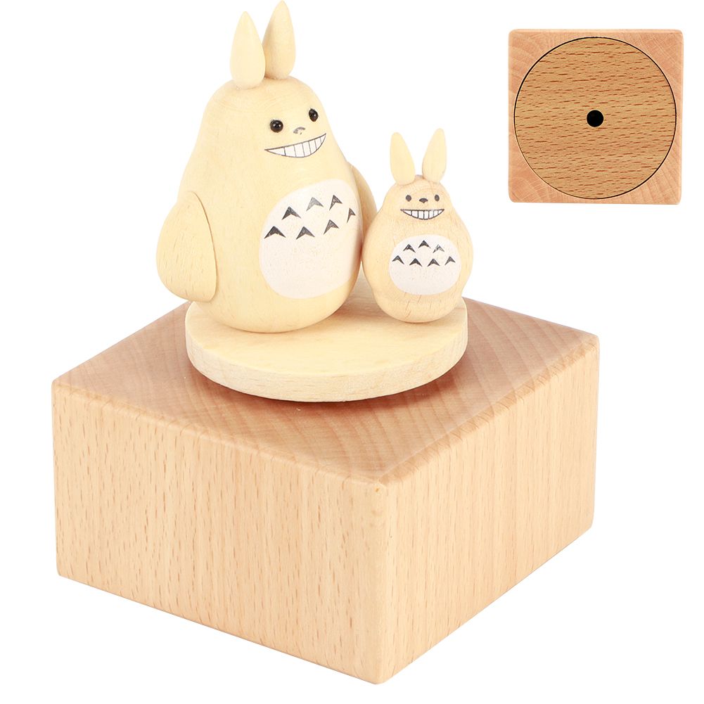 Rotating Animal Musical Box Wooden Music Box Valentine's Day Wedding Gift view 6