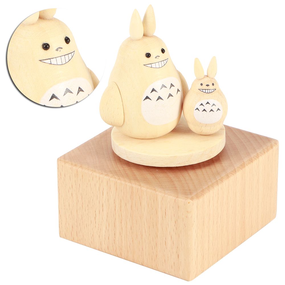 Rotating Animal Musical Box Wooden Music Box Valentine's Day Wedding Gift view 7