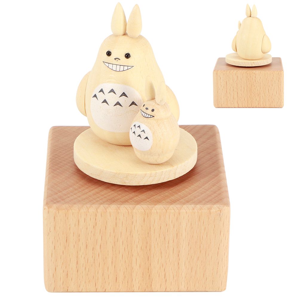 Rotating Animal Musical Box Wooden Music Box Valentine's Day Wedding Gift view 8
