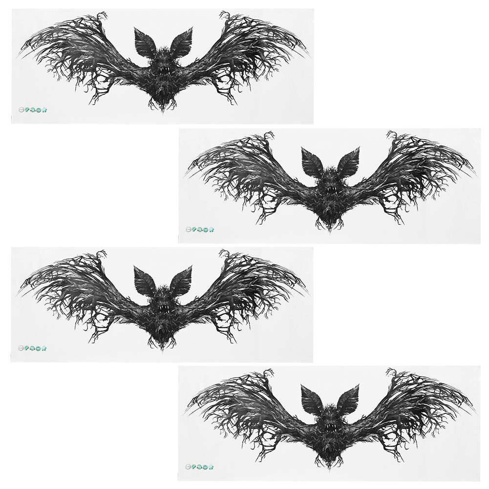 4Pcs Bats Shaped Wall Stickers Decals Halloween Party Decorations DIY Home