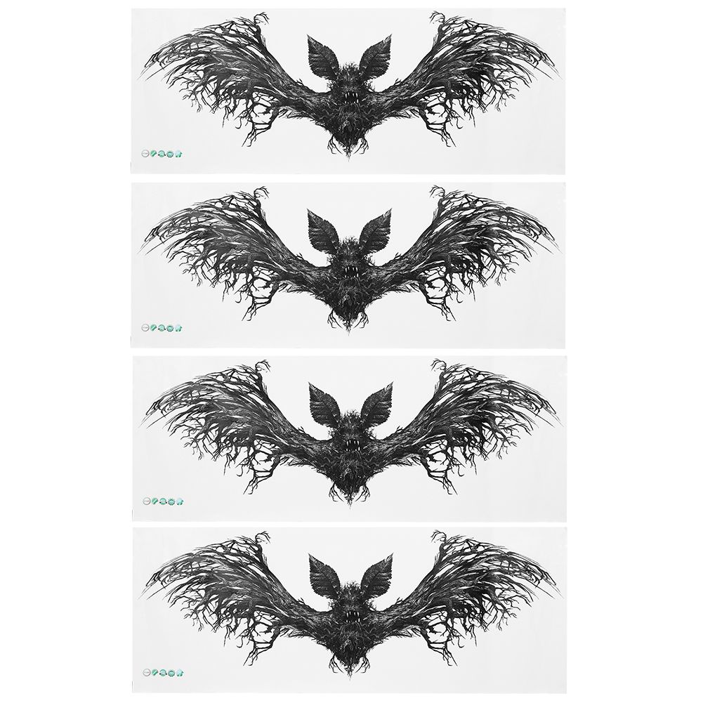 4Pcs Bats Shaped Wall Stickers Decals Halloween Party Decorations DIY Home view 2