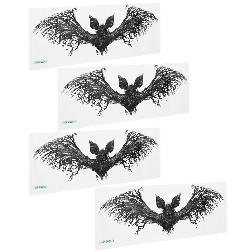 4Pcs Bats Shaped Wall Stickers Decals Halloween Party Decorations DIY Home view 5