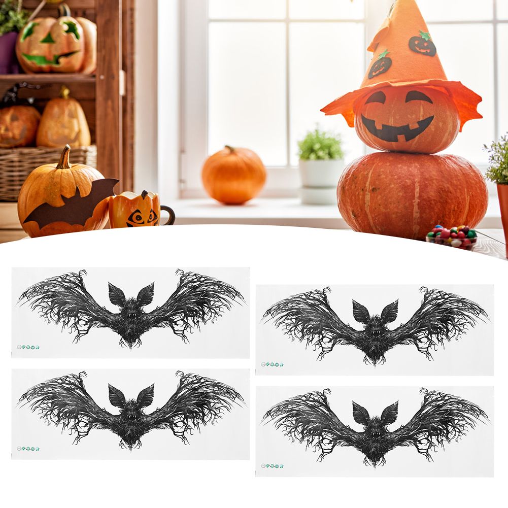 4Pcs Bats Shaped Wall Stickers Decals Halloween Party Decorations DIY Home view 9