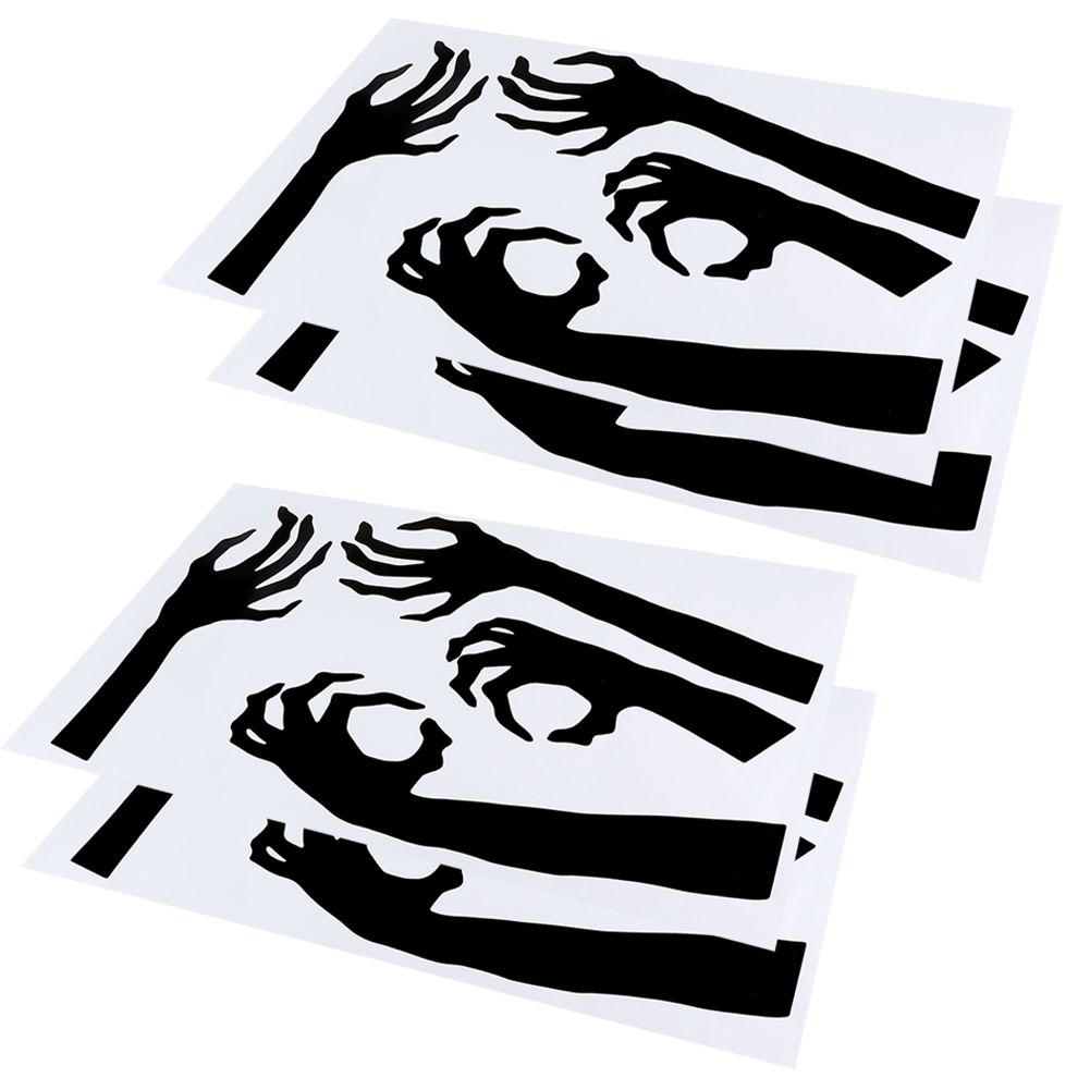 4 Set Horror Halloween Decorative Wall Sticker Decal for Living Room Bedroom view 3