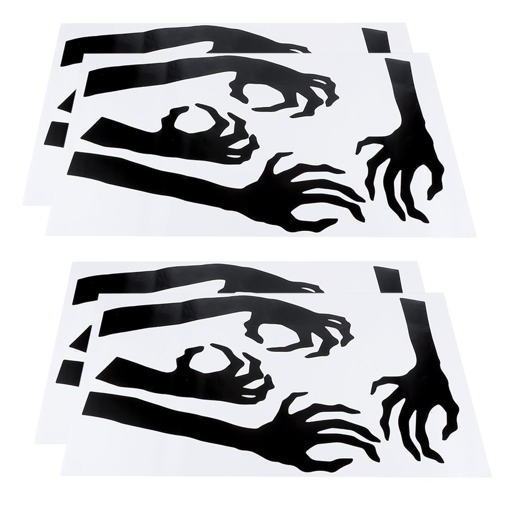 4 Set Horror Halloween Decorative Wall Sticker Decal for Living Room Bedroom view 4