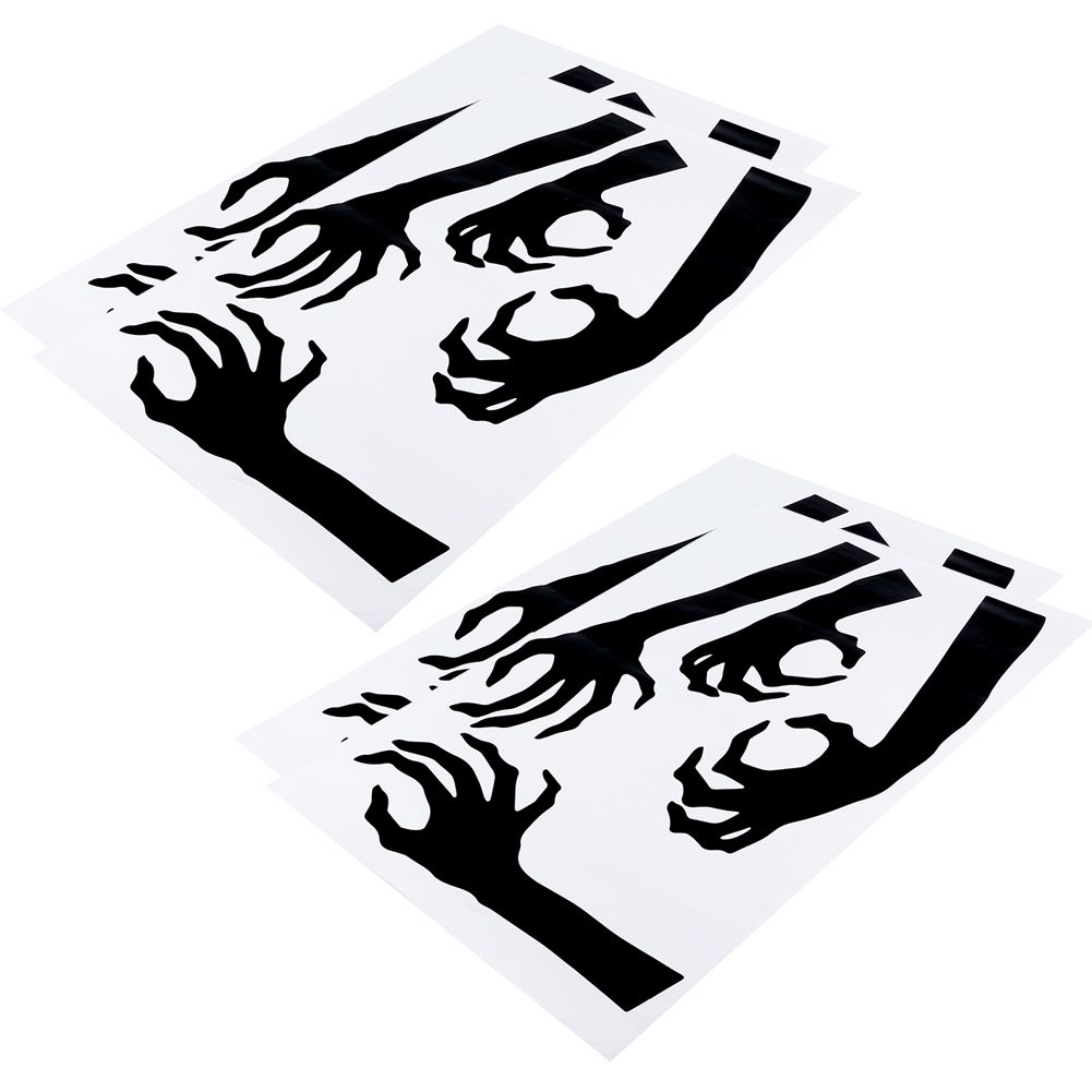 4 Set Horror Halloween Decorative Wall Sticker Decal for Living Room Bedroom view 6