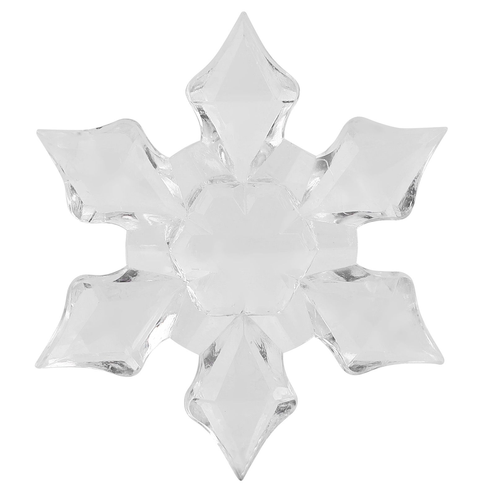 60Pcs 4.5cm Acrylic Christmas Snowflake Decorations Hanging Pendant for Home view 8