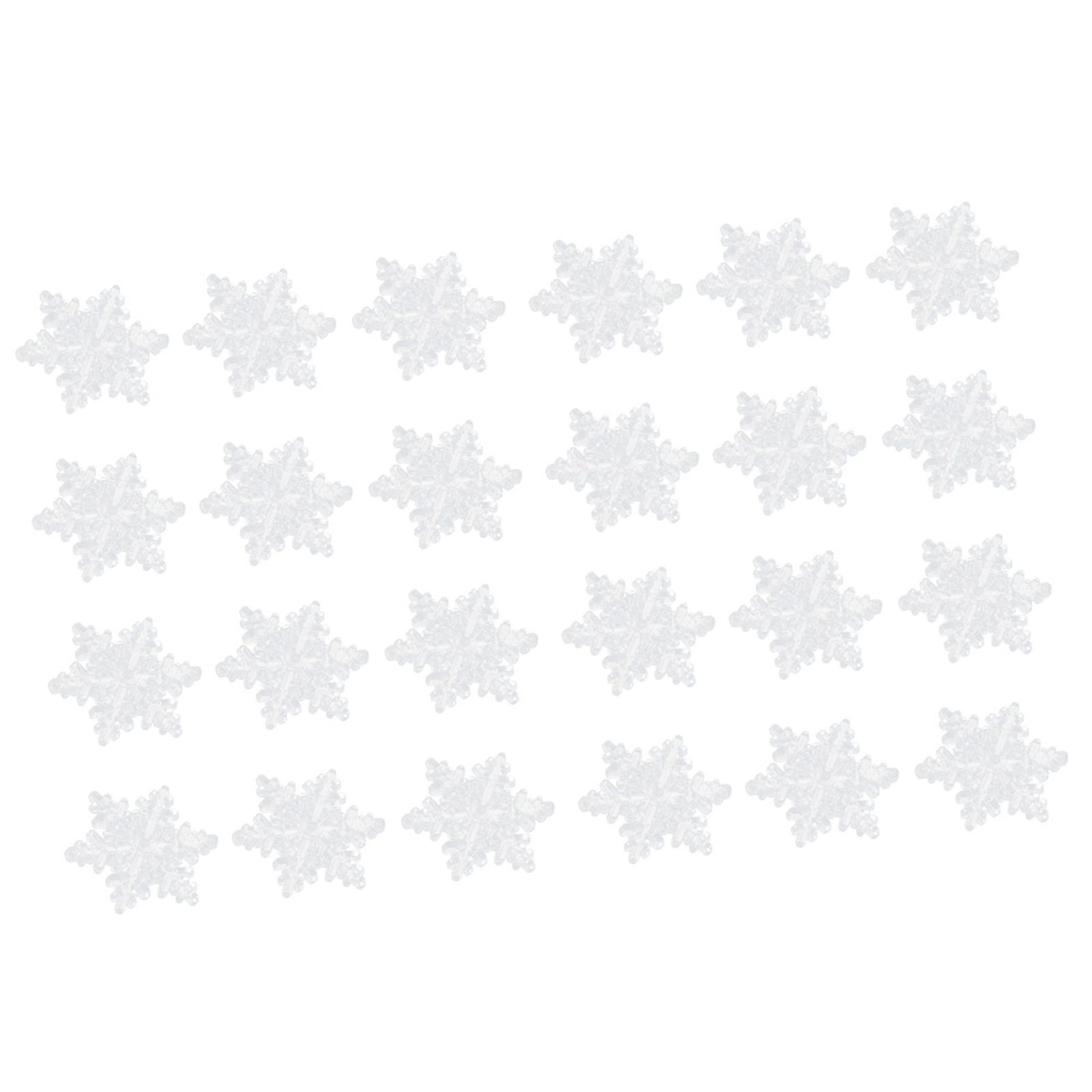 24Pcs 5.5cm Christmas Snowflake Decoration Hanging Ornament for Home Party — image 1