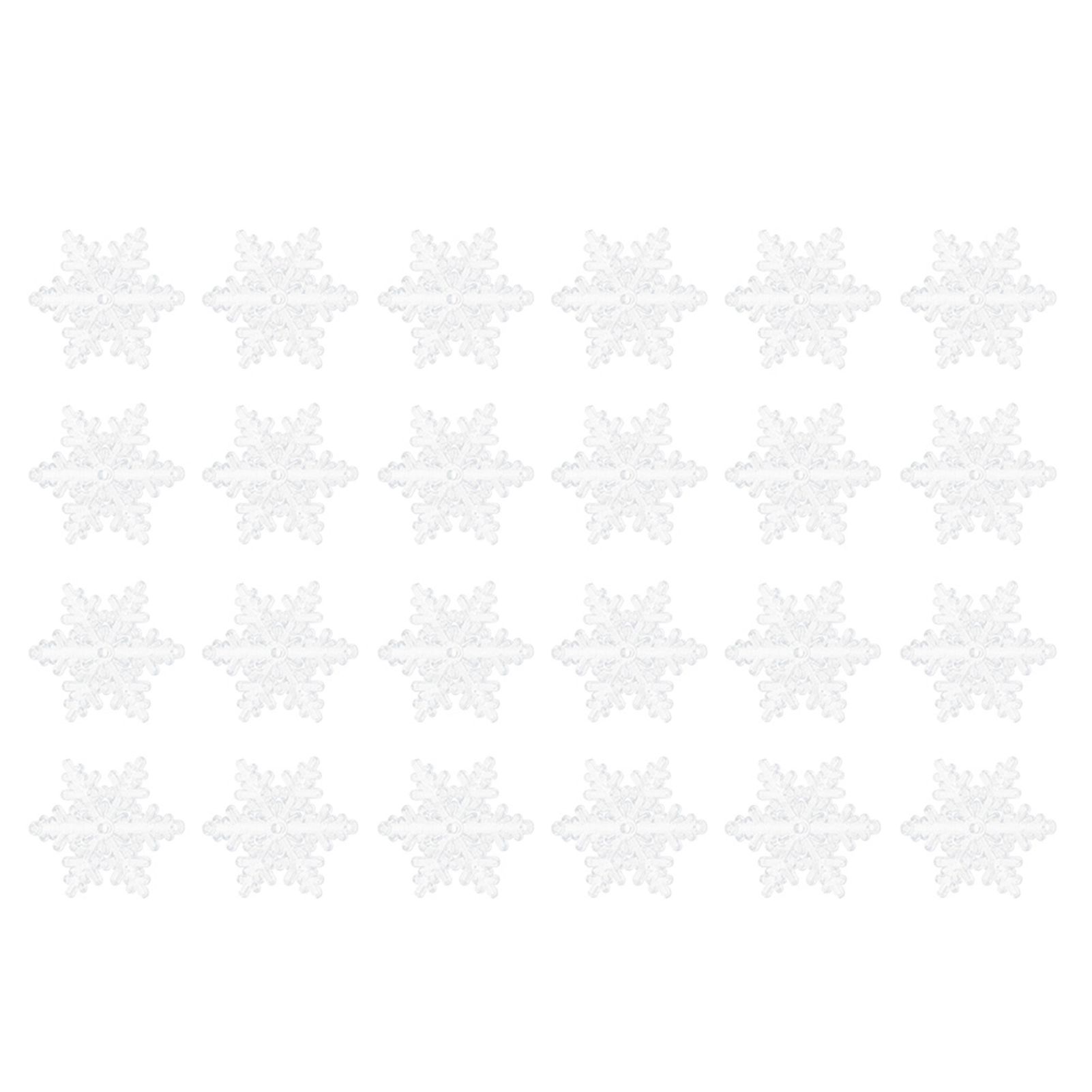 24Pcs 5.5cm Christmas Snowflake Decoration Hanging Ornament for Home Party view 2