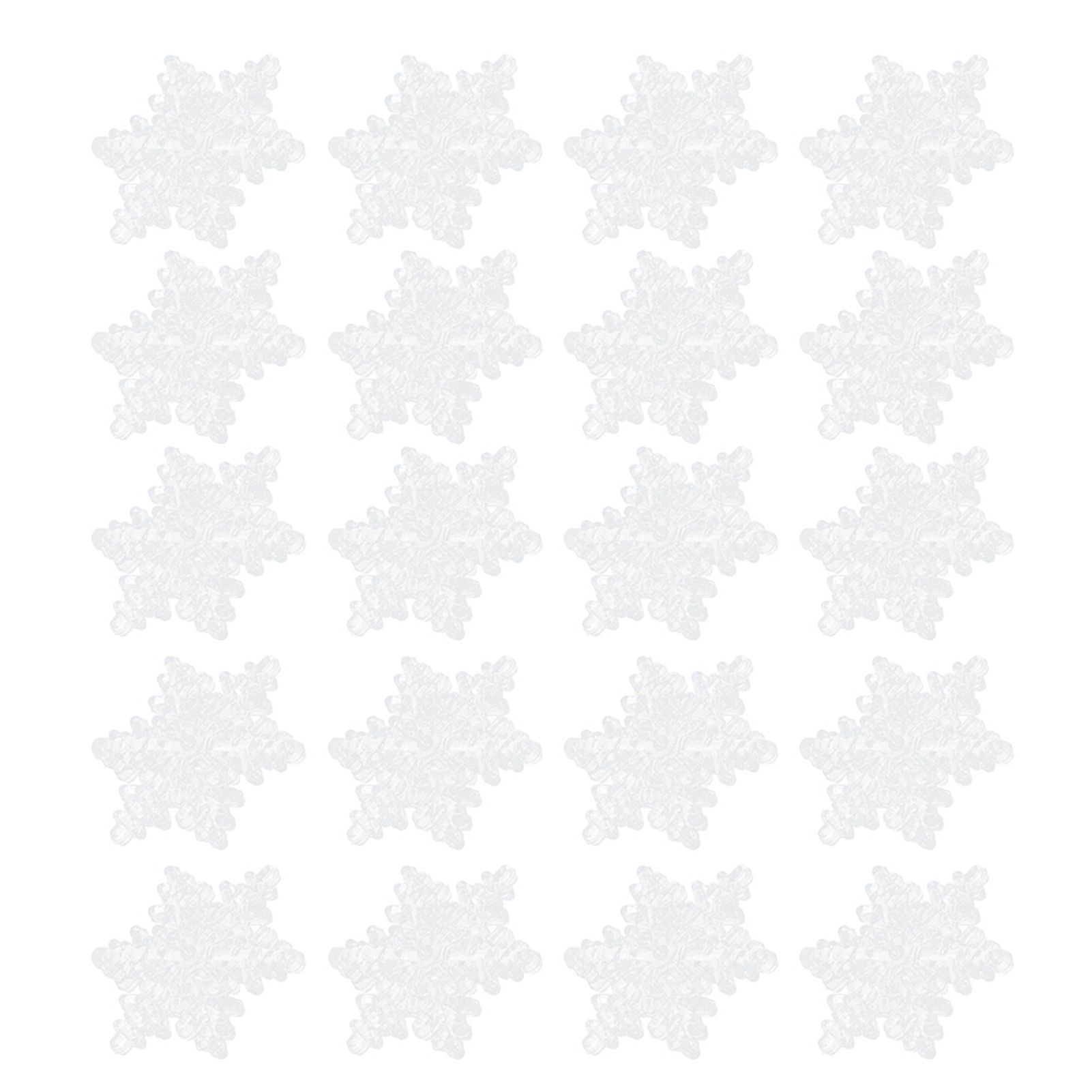 24Pcs 5.5cm Christmas Snowflake Decoration Hanging Ornament for Home Party view 4