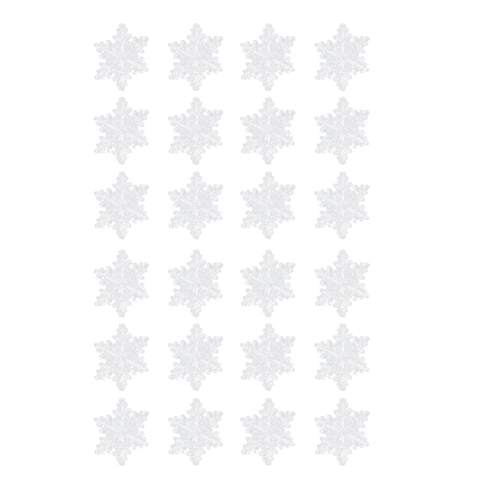 24Pcs 5.5cm Christmas Snowflake Decoration Hanging Ornament for Home Party view 5