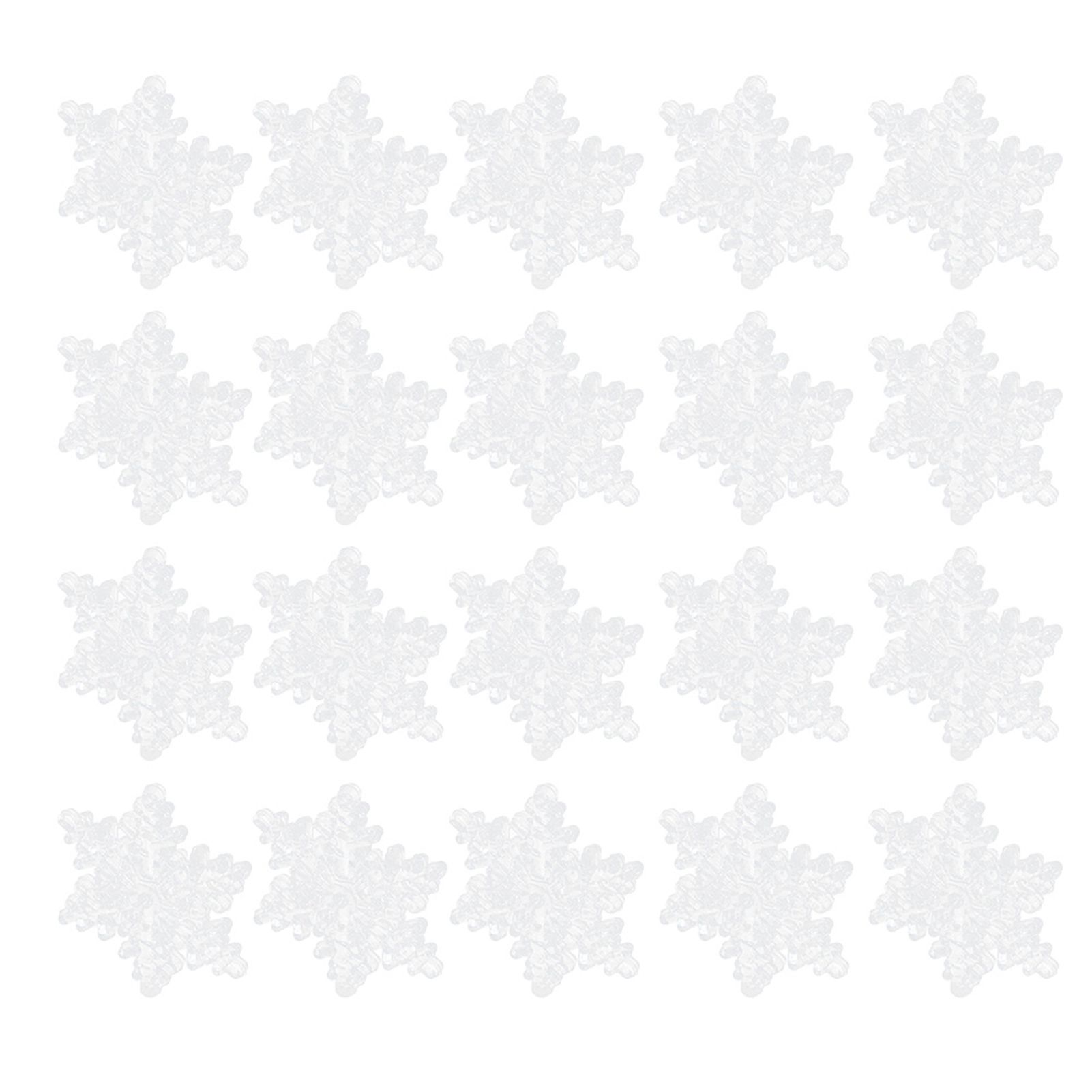 24Pcs 5.5cm Christmas Snowflake Decoration Hanging Ornament for Home Party view 6