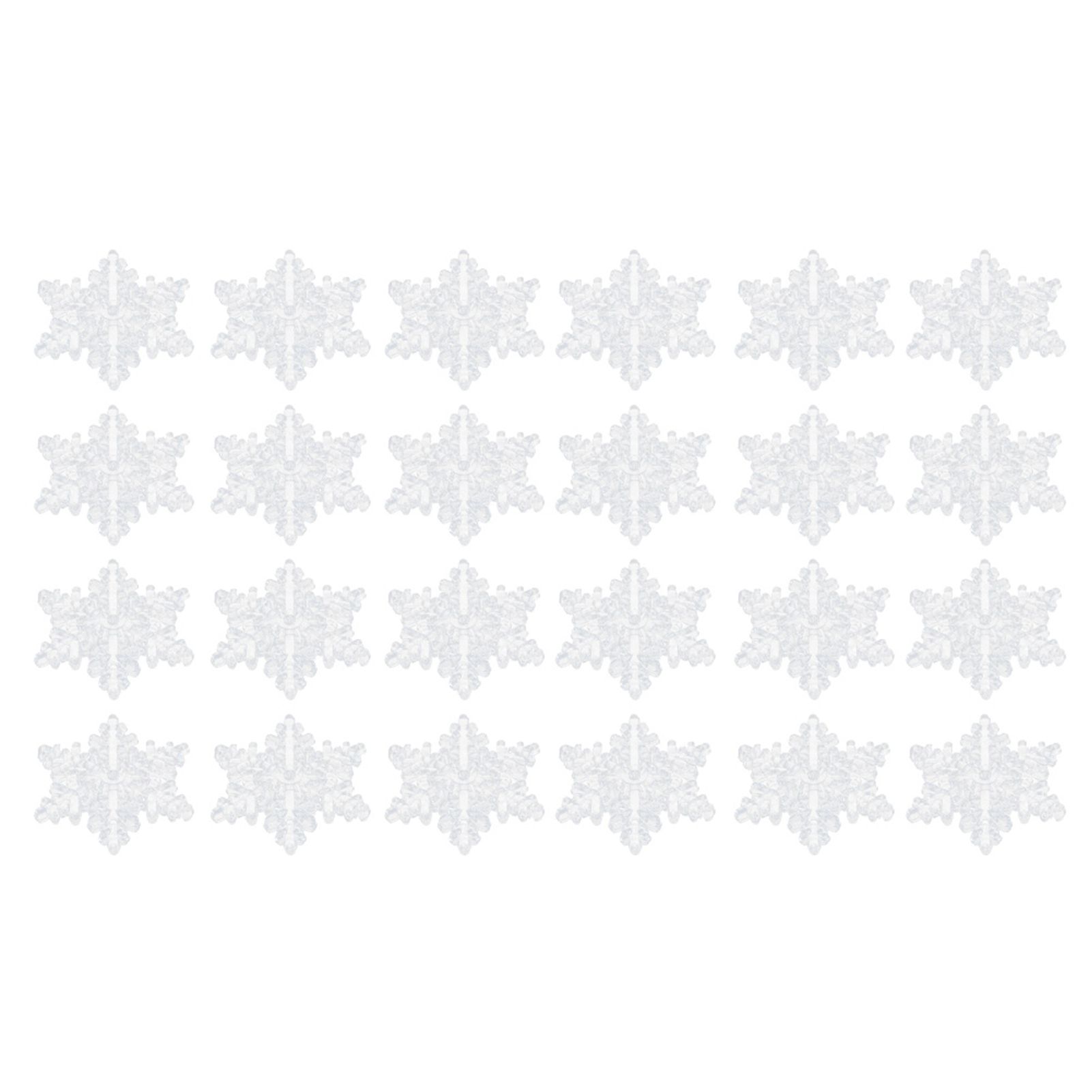 24Pcs 5.5cm Christmas Snowflake Decoration Hanging Ornament for Home Party view 7