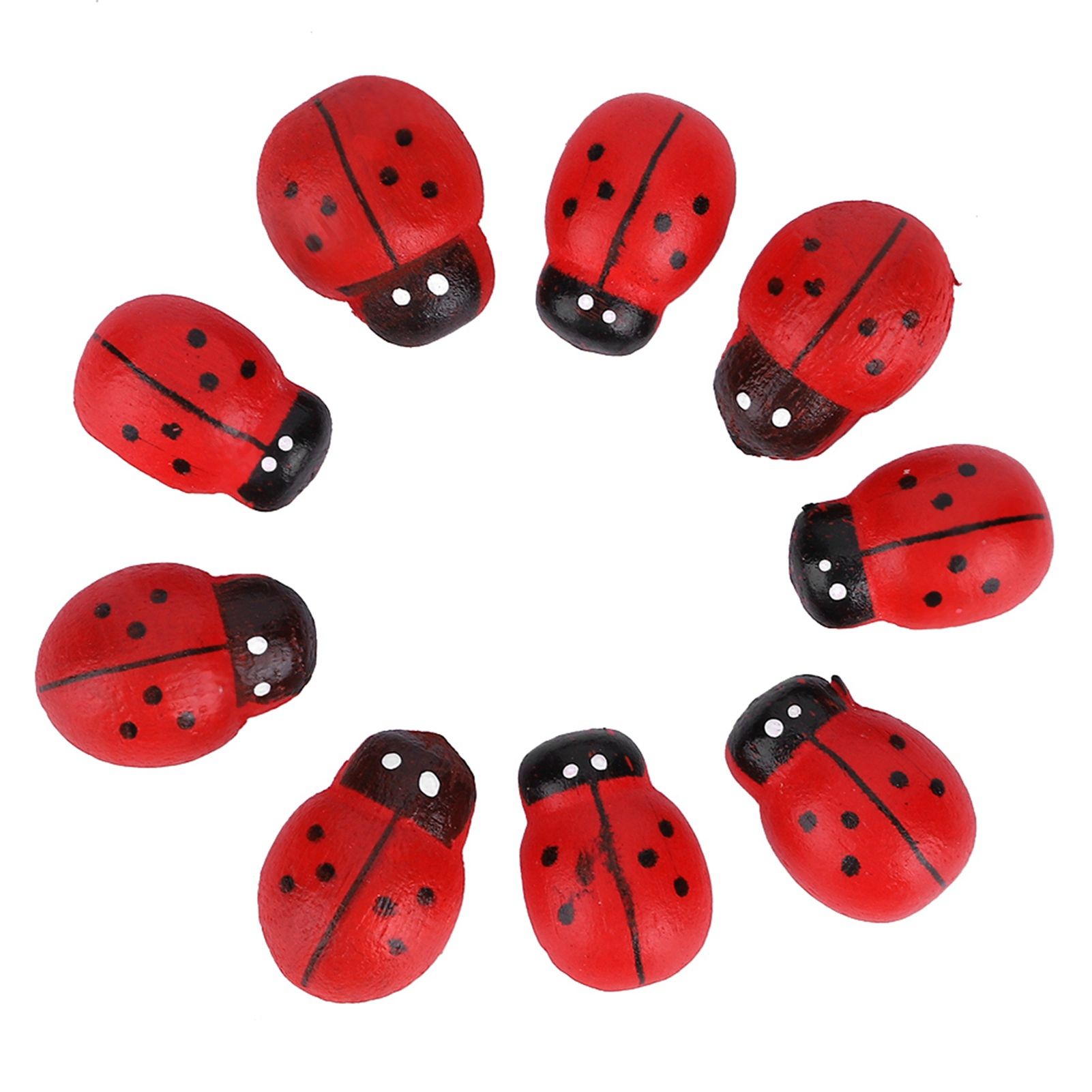 100PCS Small Wooden Insect Stickers Mini Decorative Sticker for Embellishment view 7