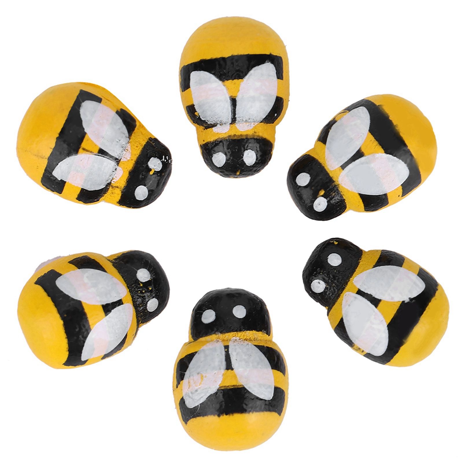 100PCS Small Wooden Insect Stickers Mini Decorative Sticker for Embellishment — image 1