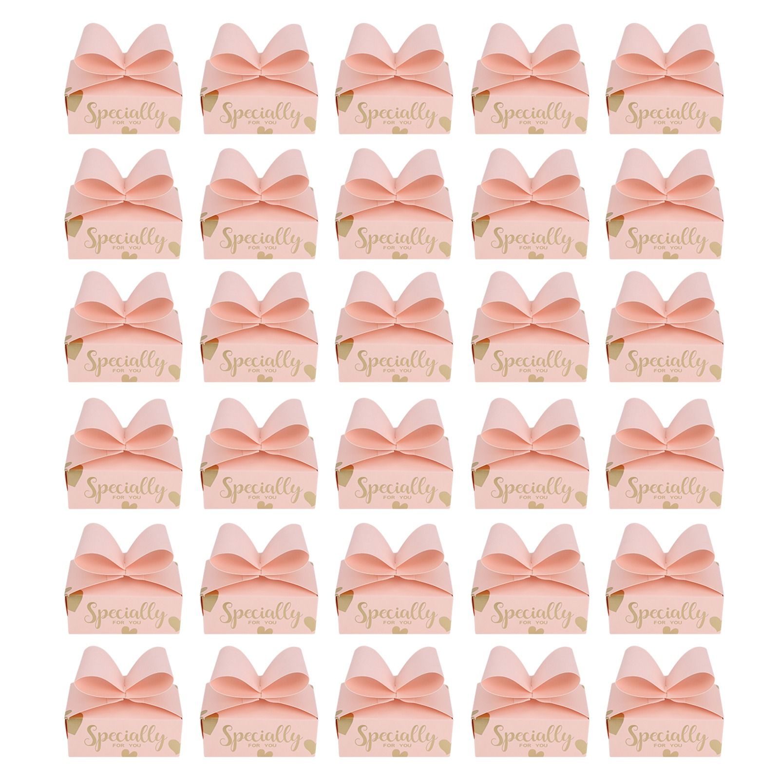 30PCS Bowknot Candy Boxes Gift Treat Boxes for Cookies Party Christmas view 3