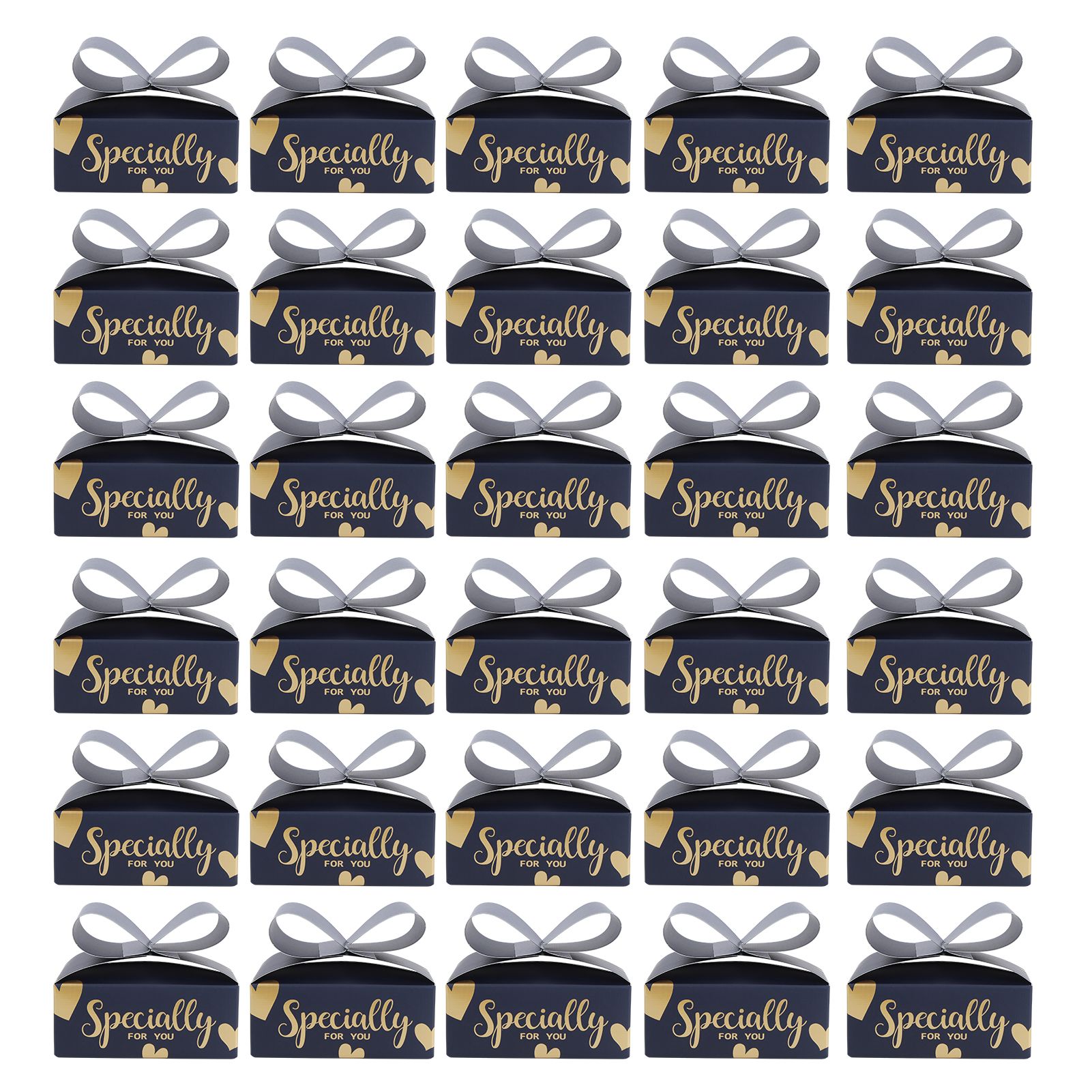 30PCS Bowknot Candy Boxes Gift Treat Boxes for Cookies Party Christmas view 2