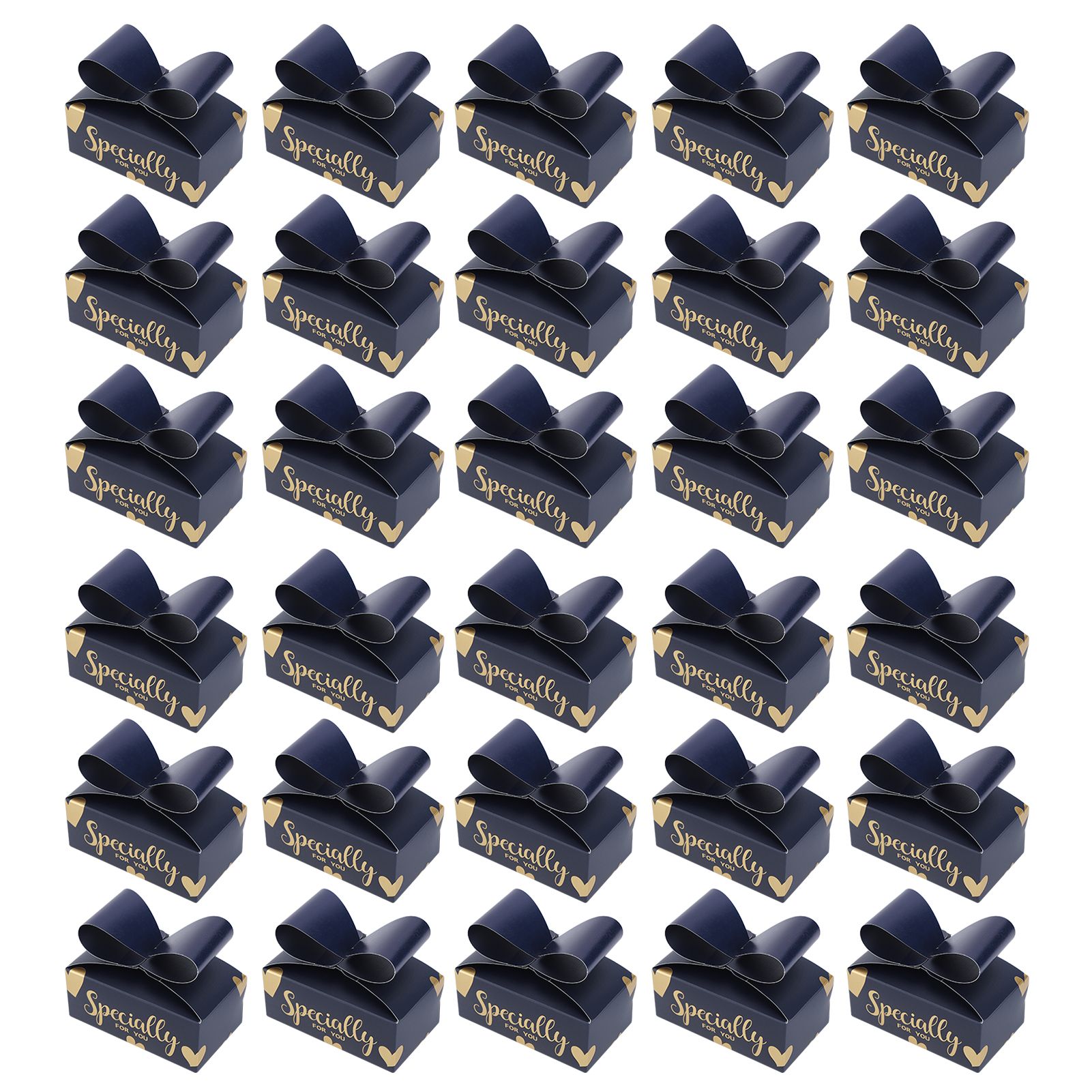 30PCS Bowknot Candy Boxes Gift Treat Boxes for Cookies Party Christmas view 3