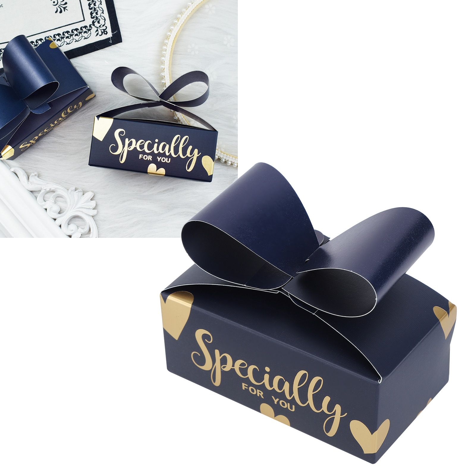 30PCS Bowknot Candy Boxes Gift Treat Boxes for Cookies Party Christmas view 10