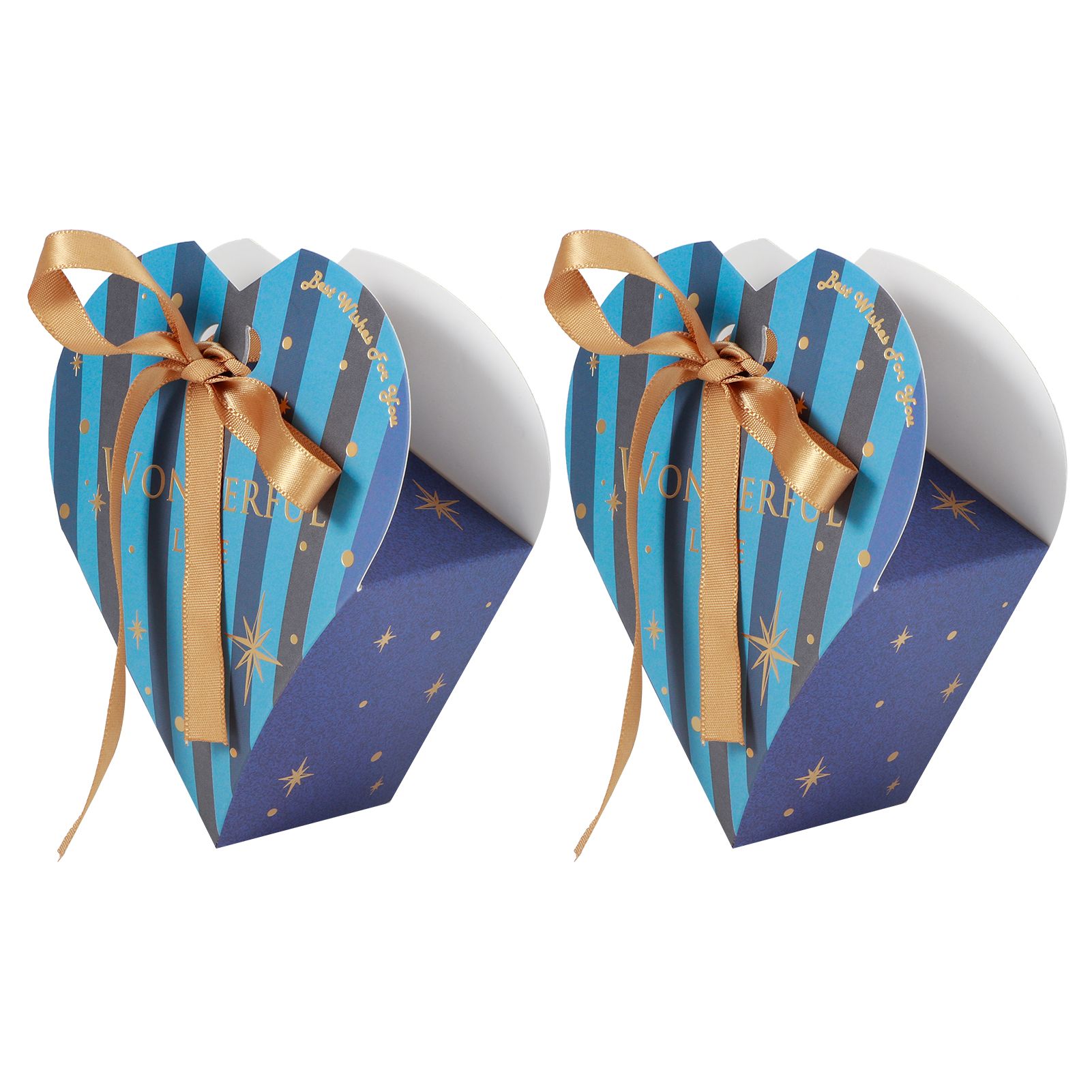 30Pcs HeartShaped Candy Box Gift Bags for Wedding Baby Shower Birthday Party view 3