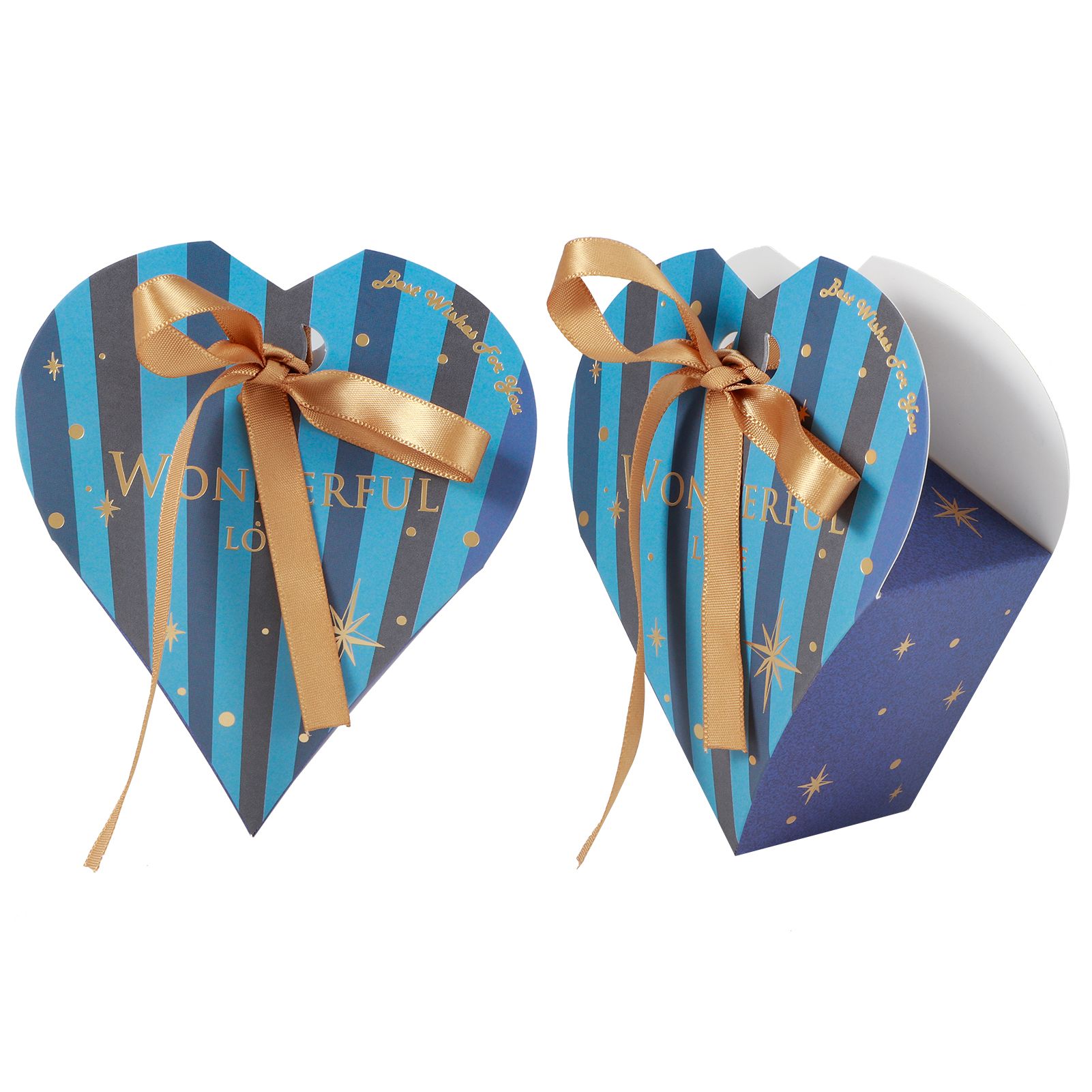 30Pcs HeartShaped Candy Box Gift Bags for Wedding Baby Shower Birthday Party view 6