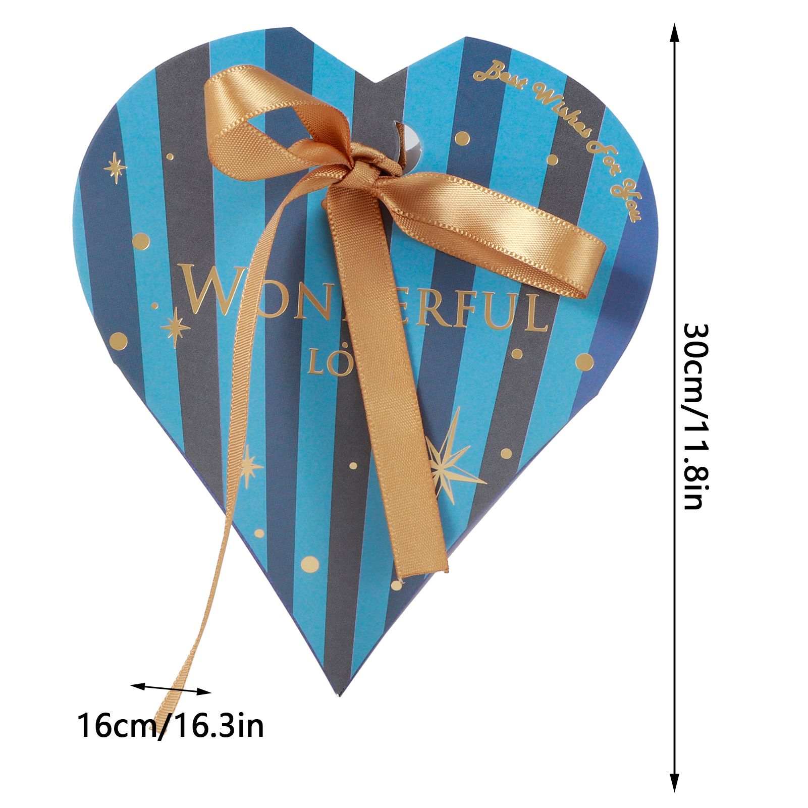30Pcs HeartShaped Candy Box Gift Bags for Wedding Baby Shower Birthday Party view 11