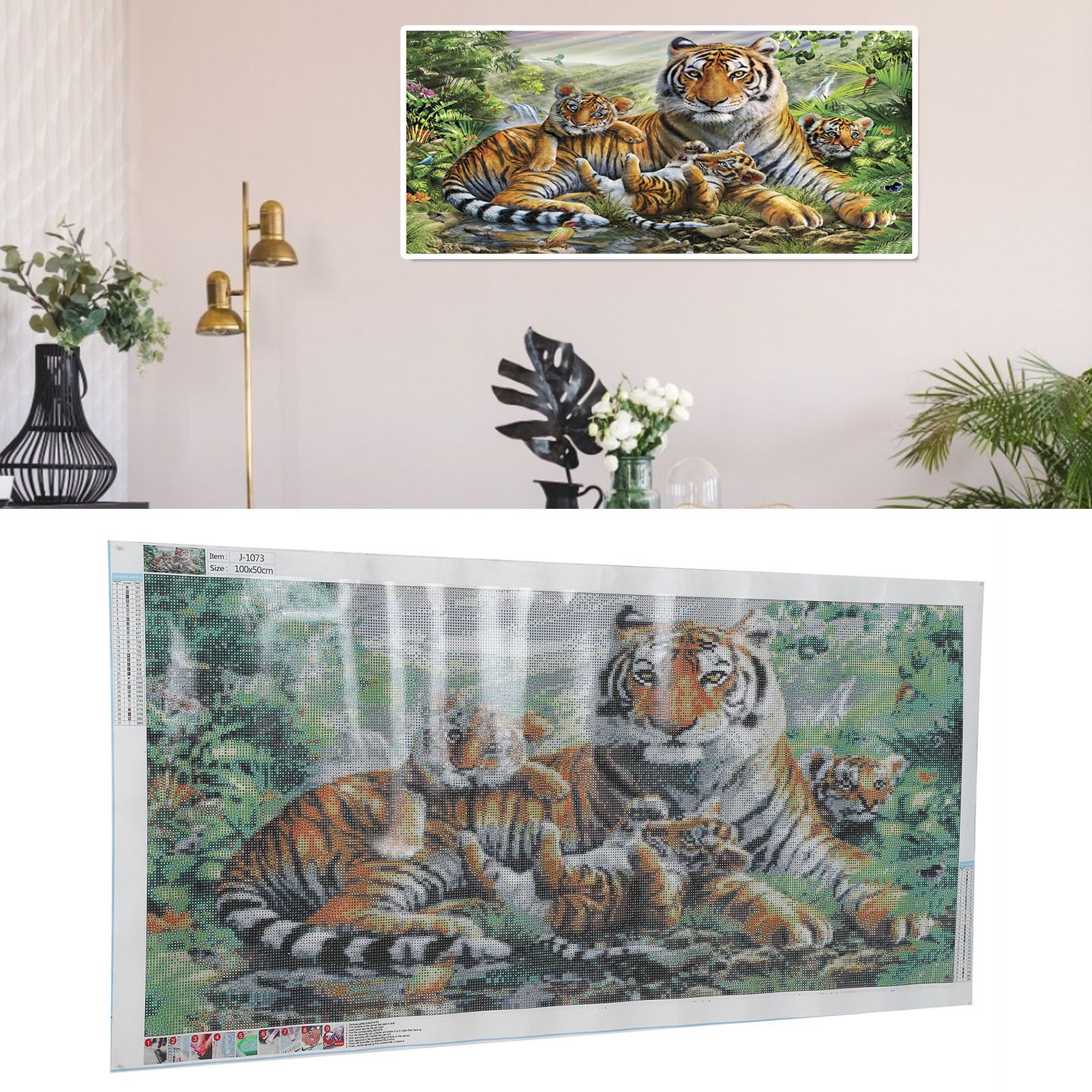 Animal Pattern Diamonds Painting Kits Full Drill Children HandMade DIY view 9