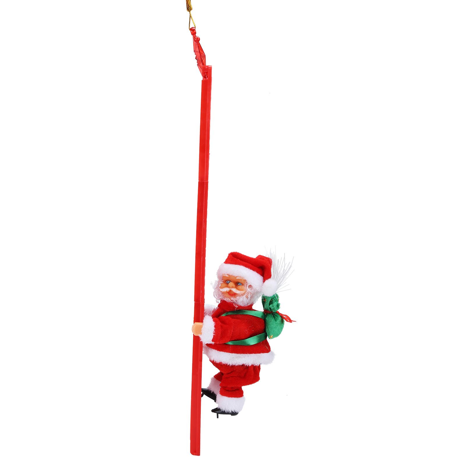 Electric Santa Claus Climbing Ladder Christmas Toy Home Ornament Decoration view 4