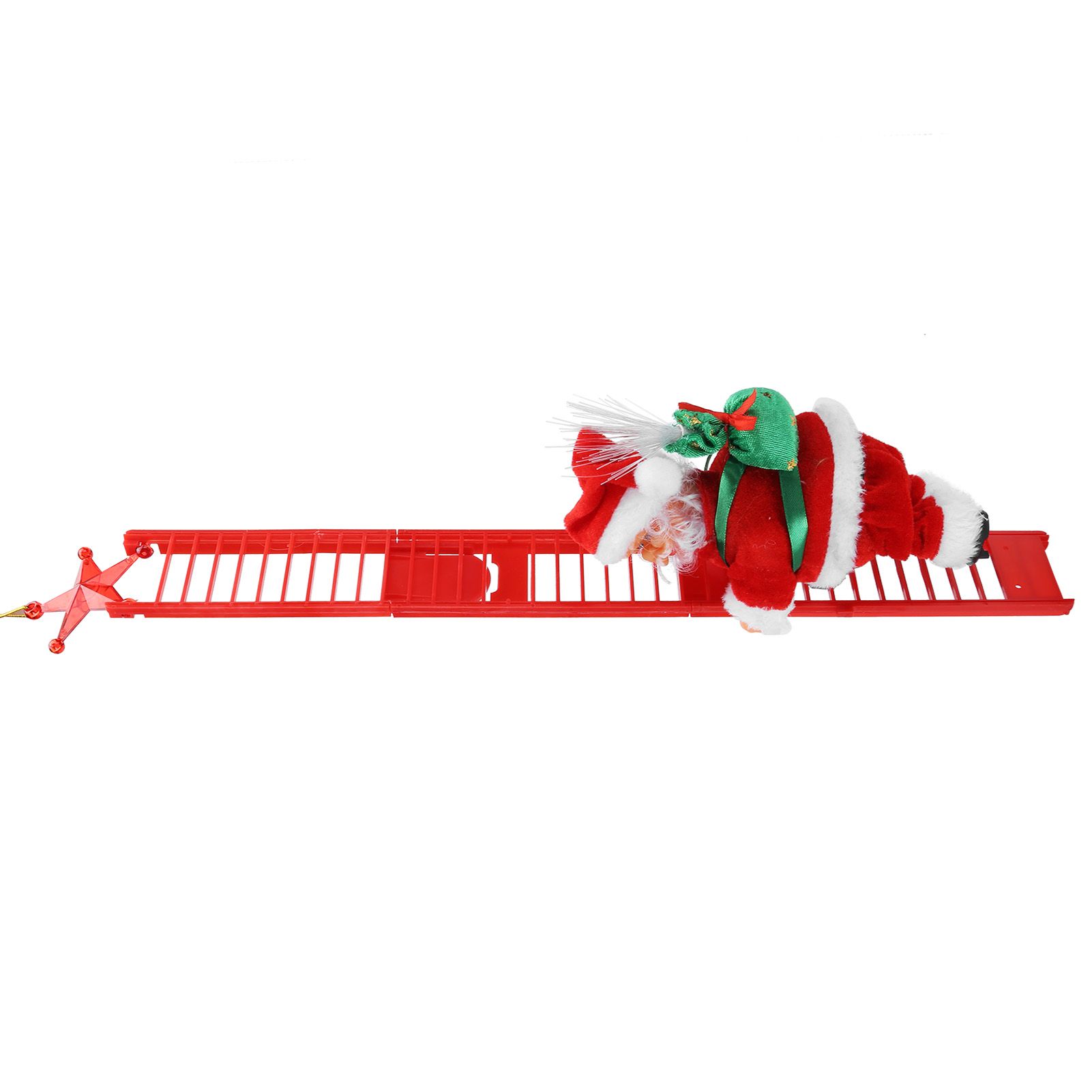 Electric Santa Claus Climbing Ladder Christmas Toy Home Ornament Decoration view 7