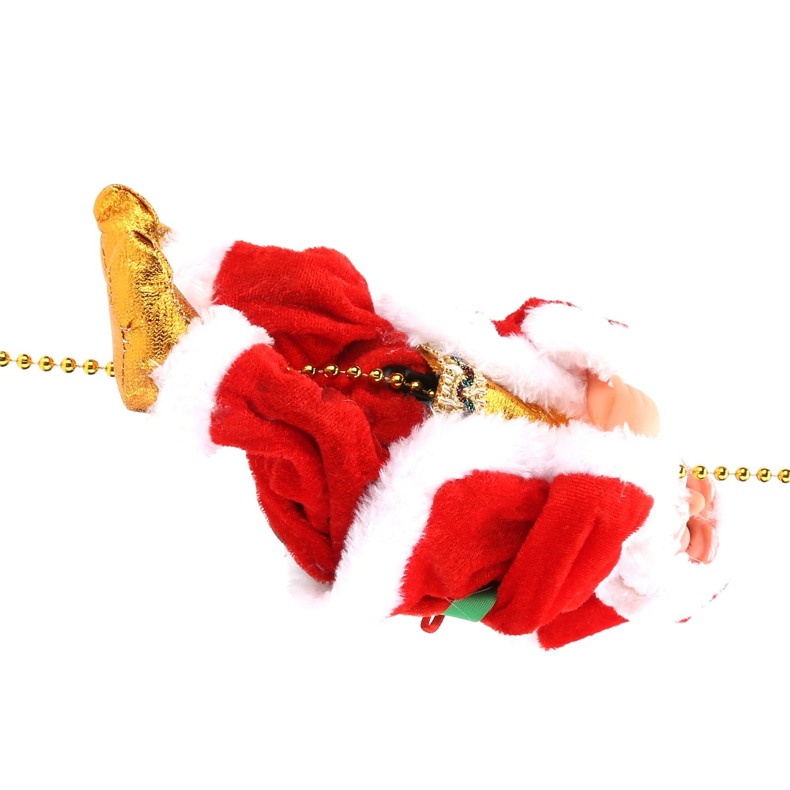 Electric Climbing Santa Claus On Beads Chain Moving Figure Hanging Xmas view 3