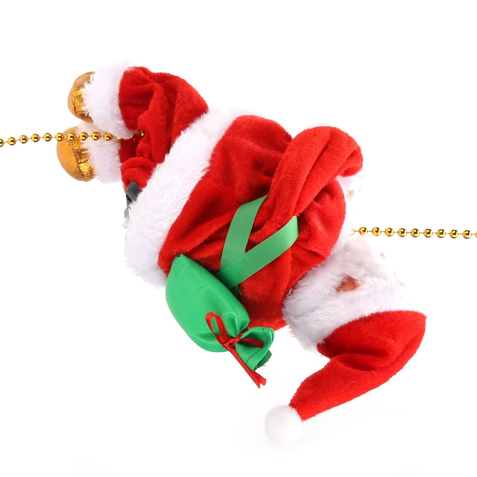 Electric Climbing Santa Claus On Beads Chain Moving Figure Hanging Xmas view 4