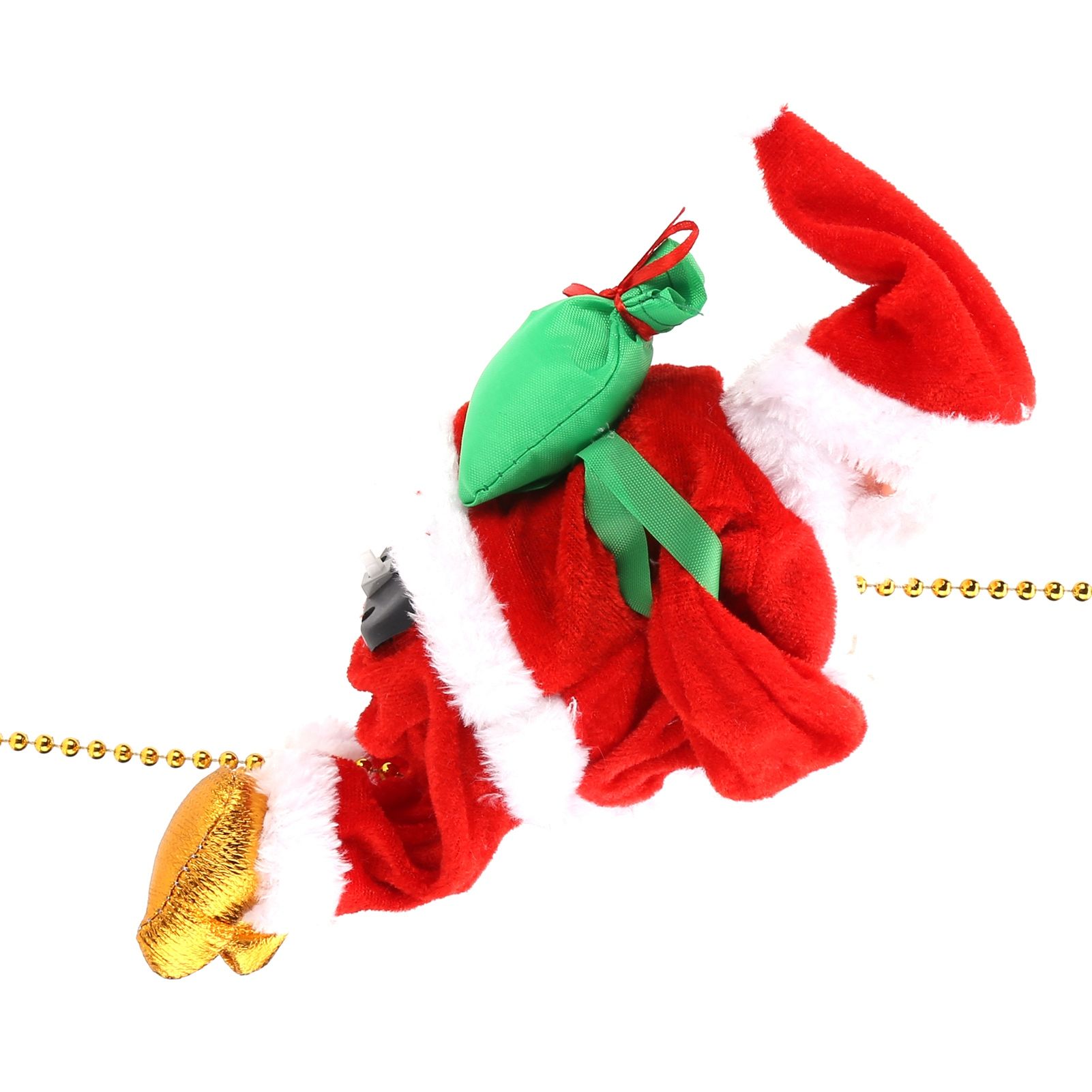 Electric Climbing Santa Claus On Beads Chain Moving Figure Hanging Xmas view 5