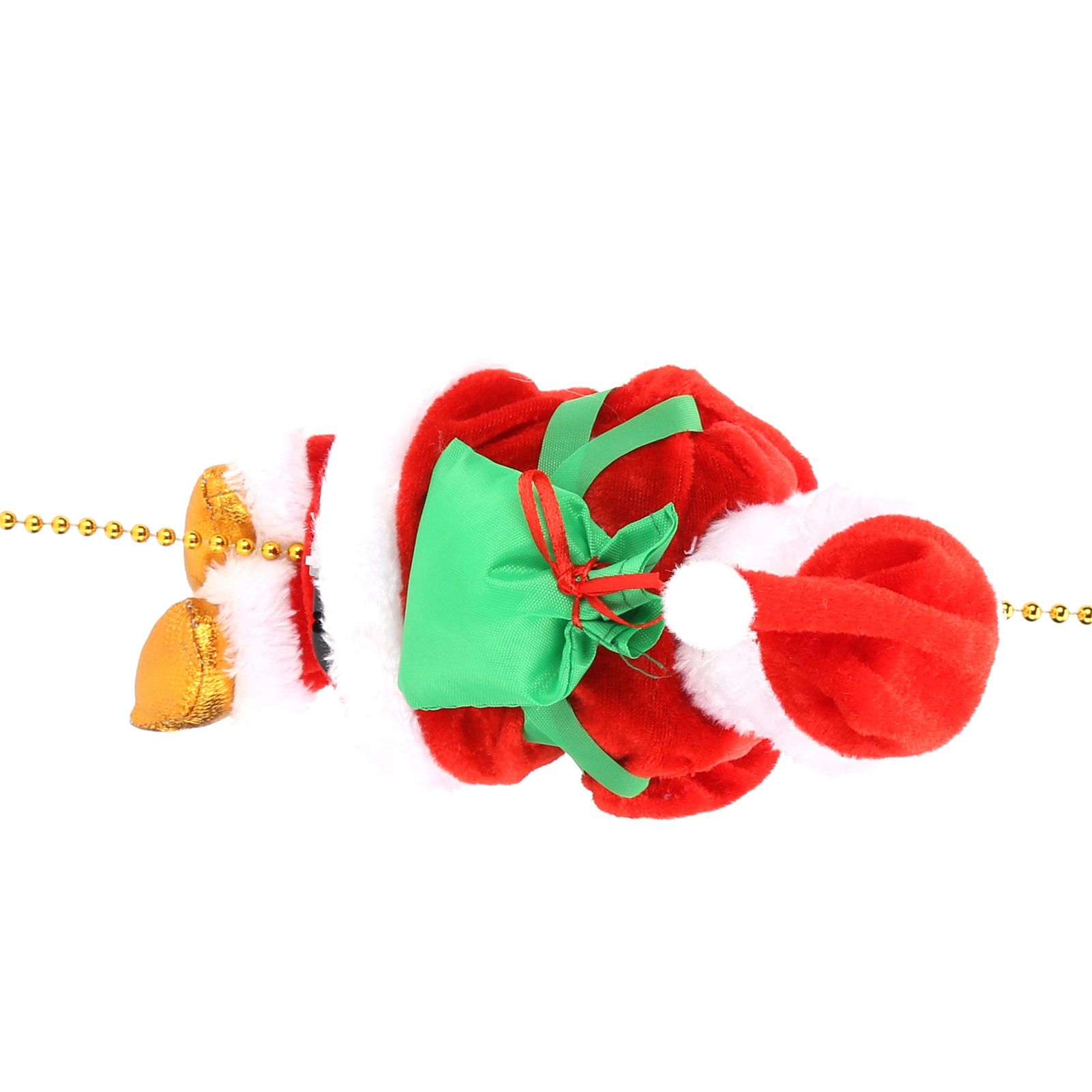 Electric Climbing Santa Claus On Beads Chain Moving Figure Hanging Xmas view 6