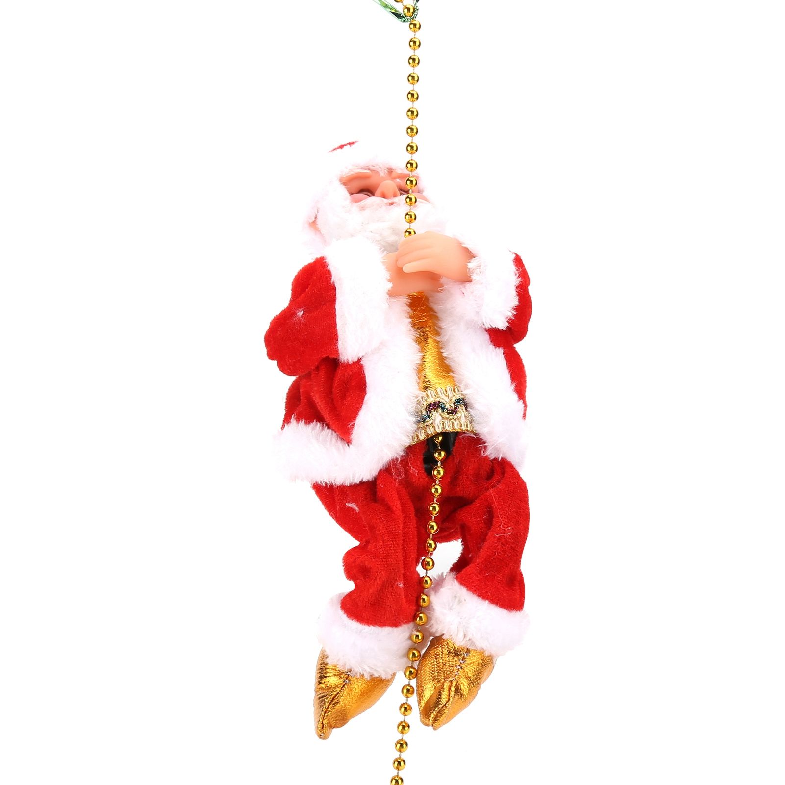 Electric Climbing Santa Claus On Beads Chain Moving Figure Hanging Xmas view 8