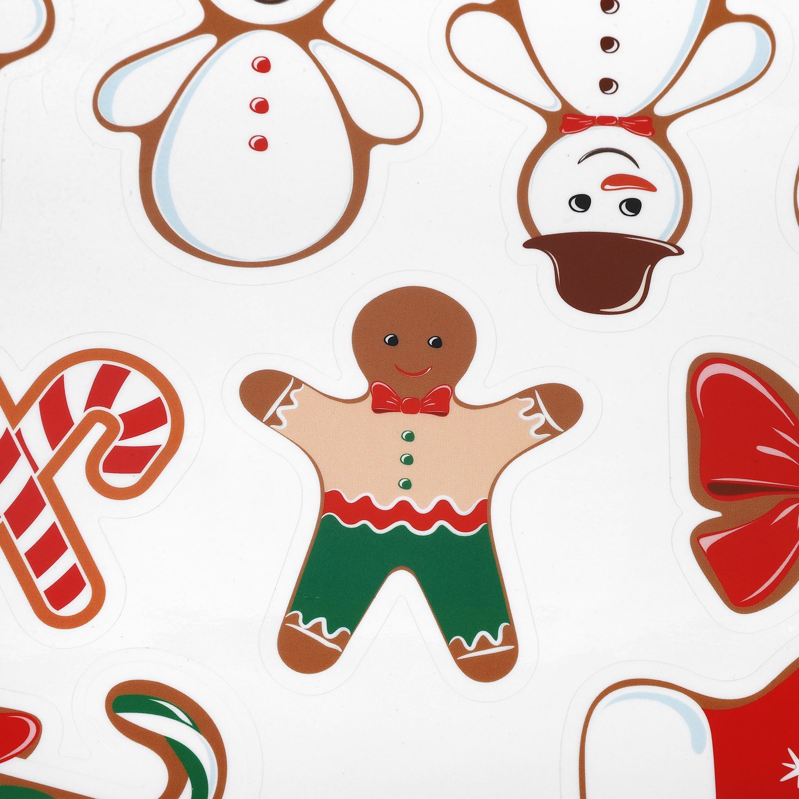 9PCS Santa Claus Snowman Elk Pattern Refrigerator Decals Wall Cup Car view 12