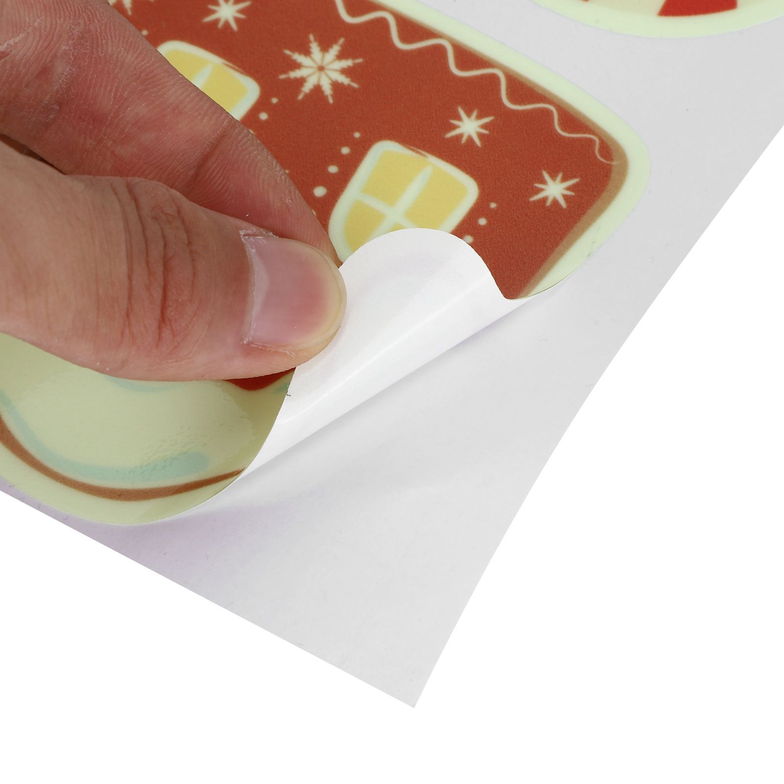 4PCS DIY Luminous Santa Claus Snowman Elk Pattern Decorative Stickers for Wall view 11