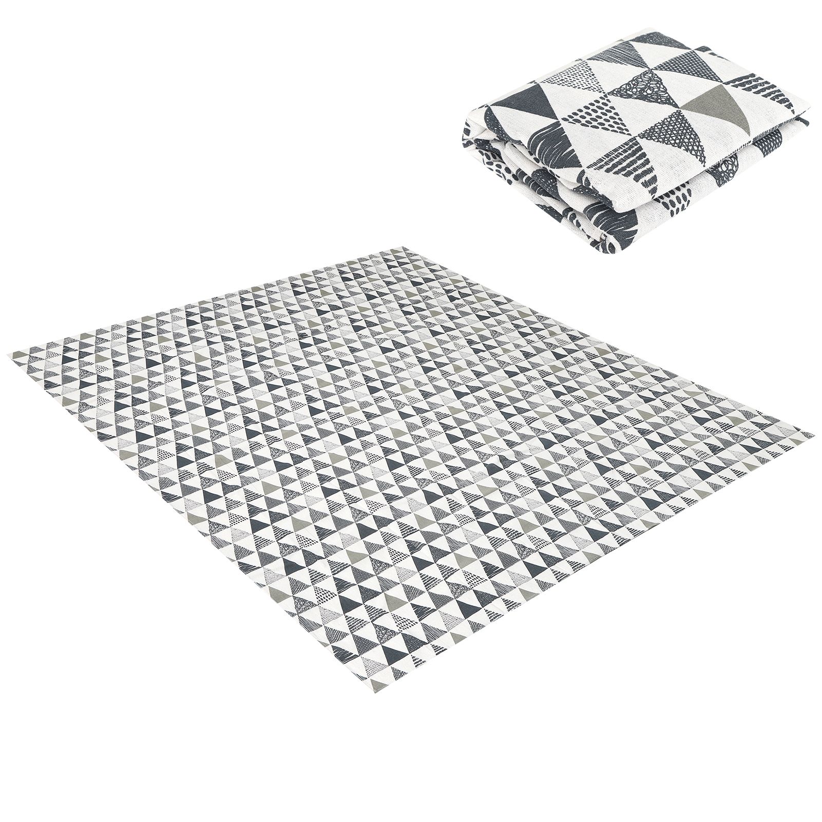 Geometric Tablecloth Cotton Linen Fabric Table Cloth Dining Table Cover view 8