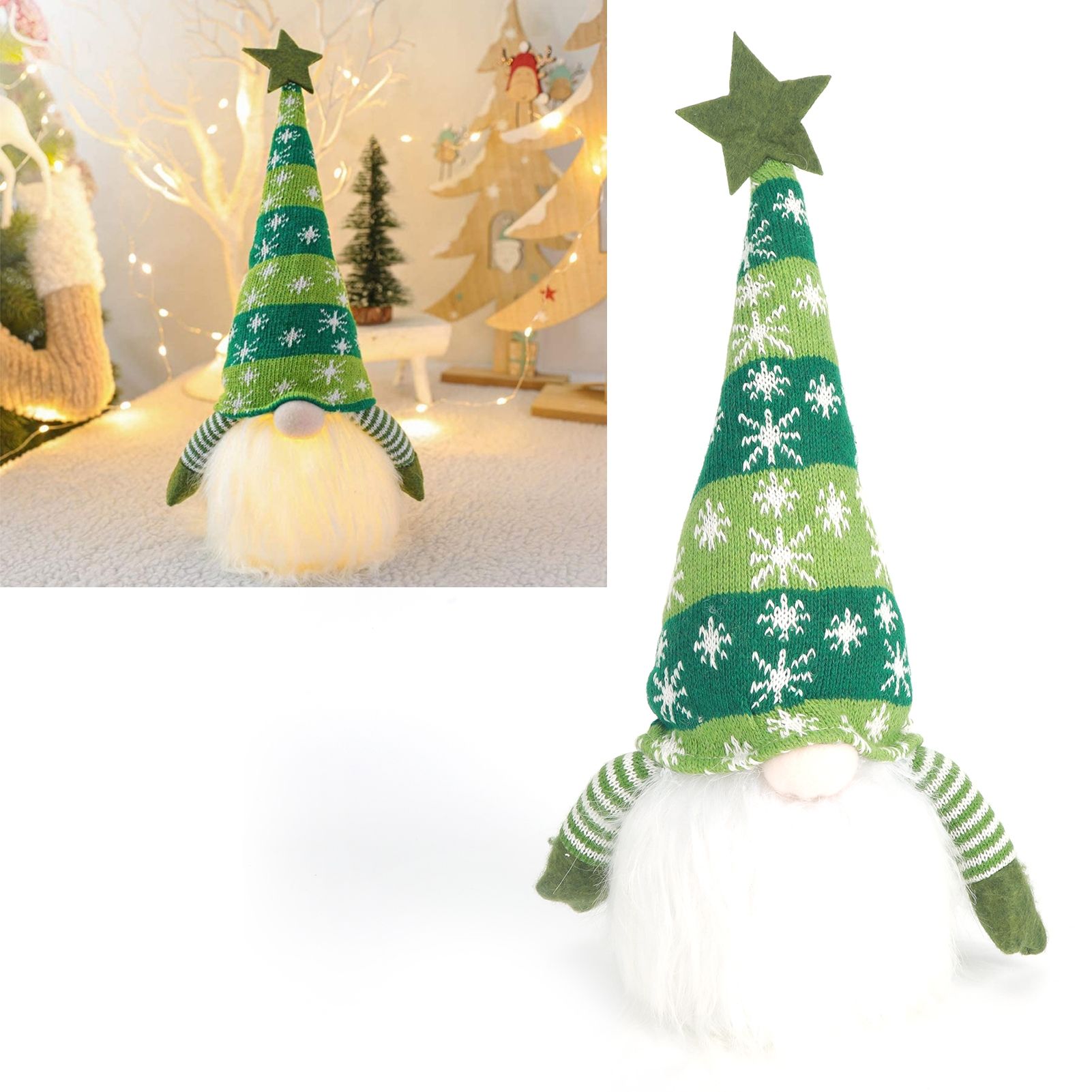 Christmas Glowing Doll Toys LED Light Faceless Doll with Knitted Hat Xmas view 10