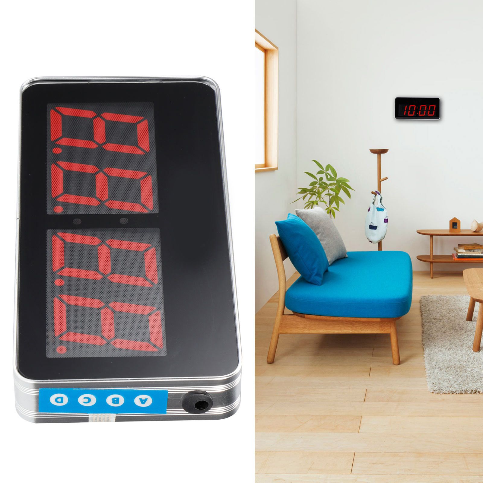 Modern USB Powered Luminous LED Digital Clock for Home Living Room Kitchen view 9
